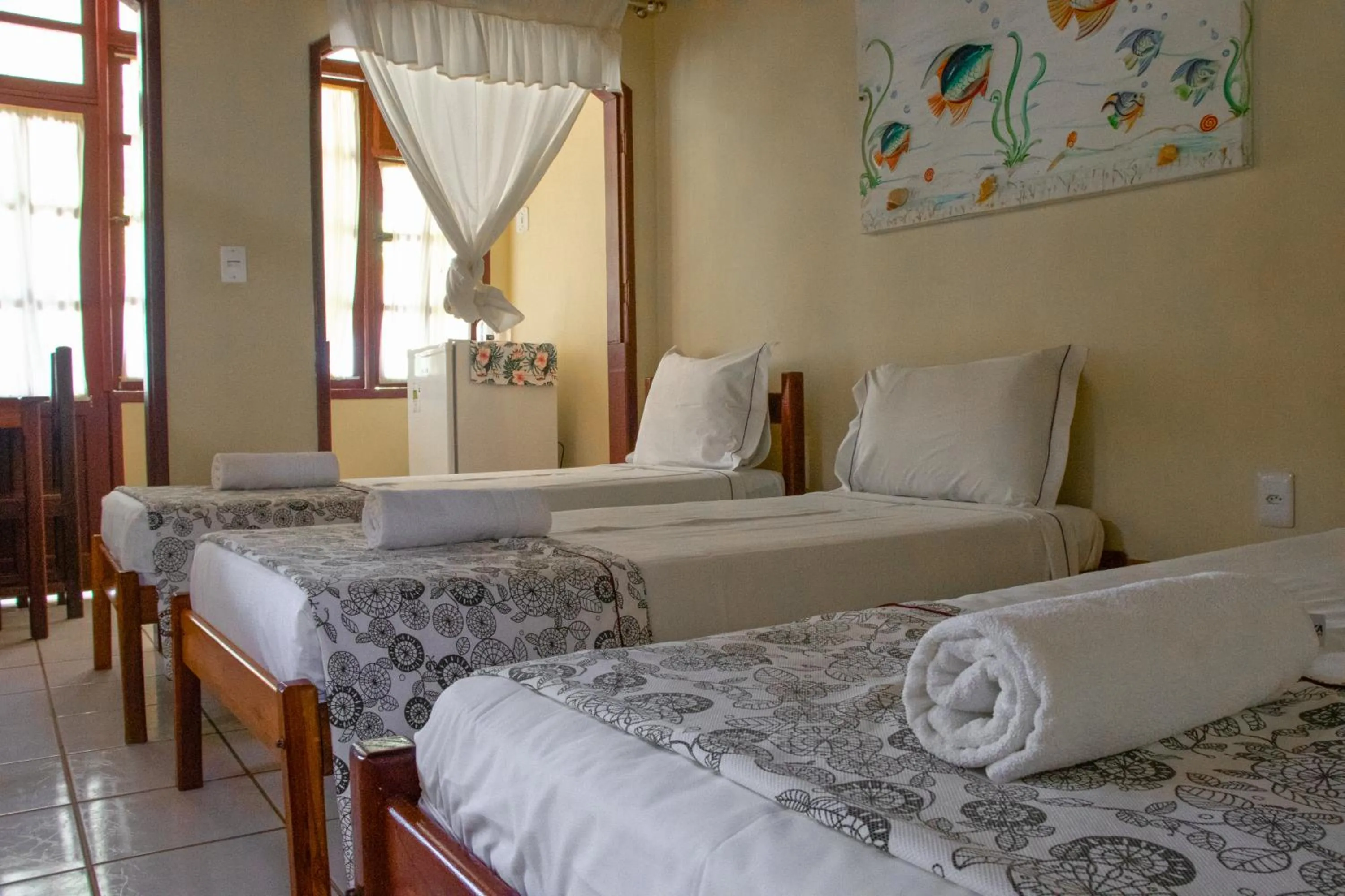 Bed in Pousada Verdes Mares