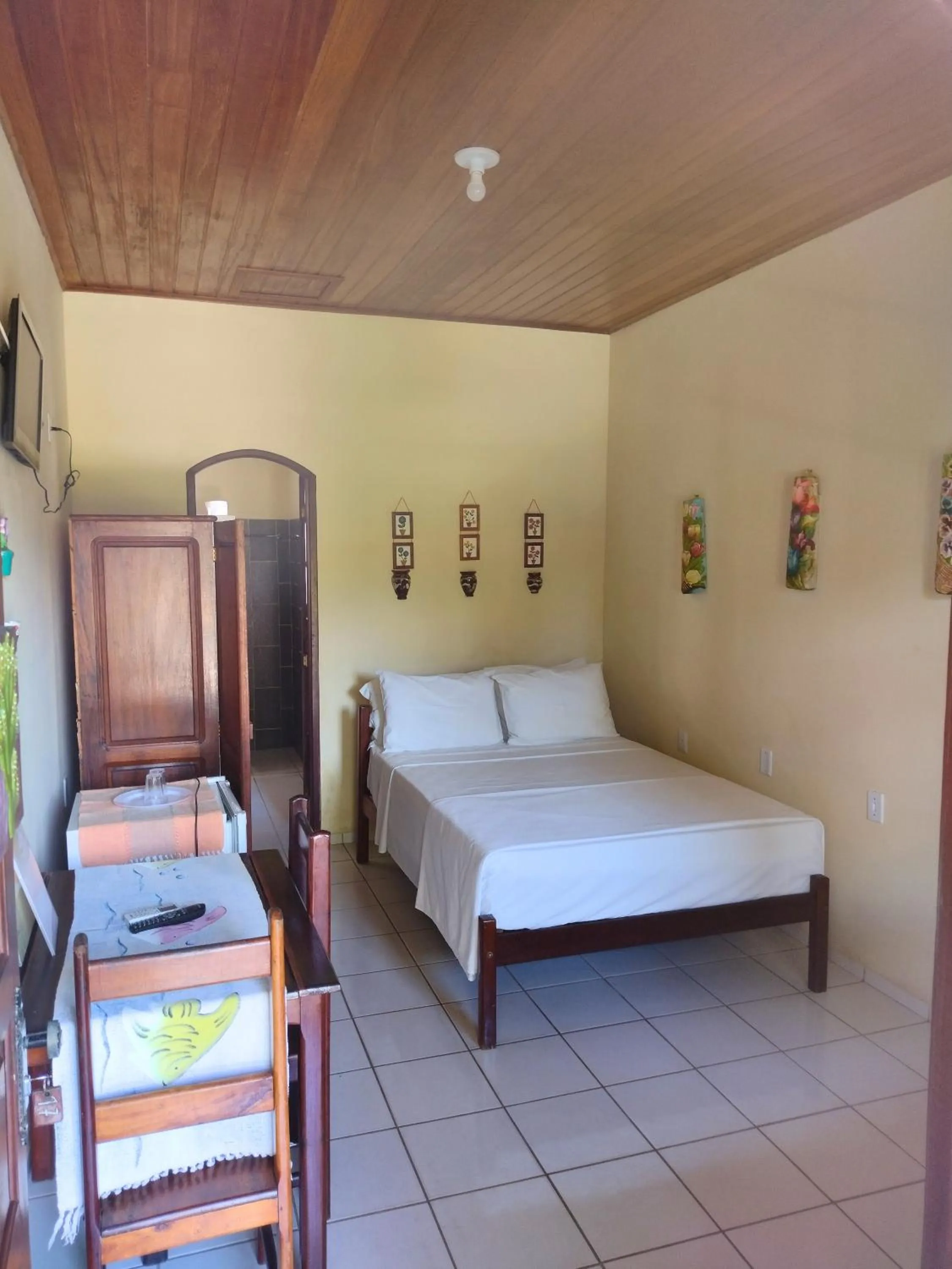 Bed in Pousada Verdes Mares