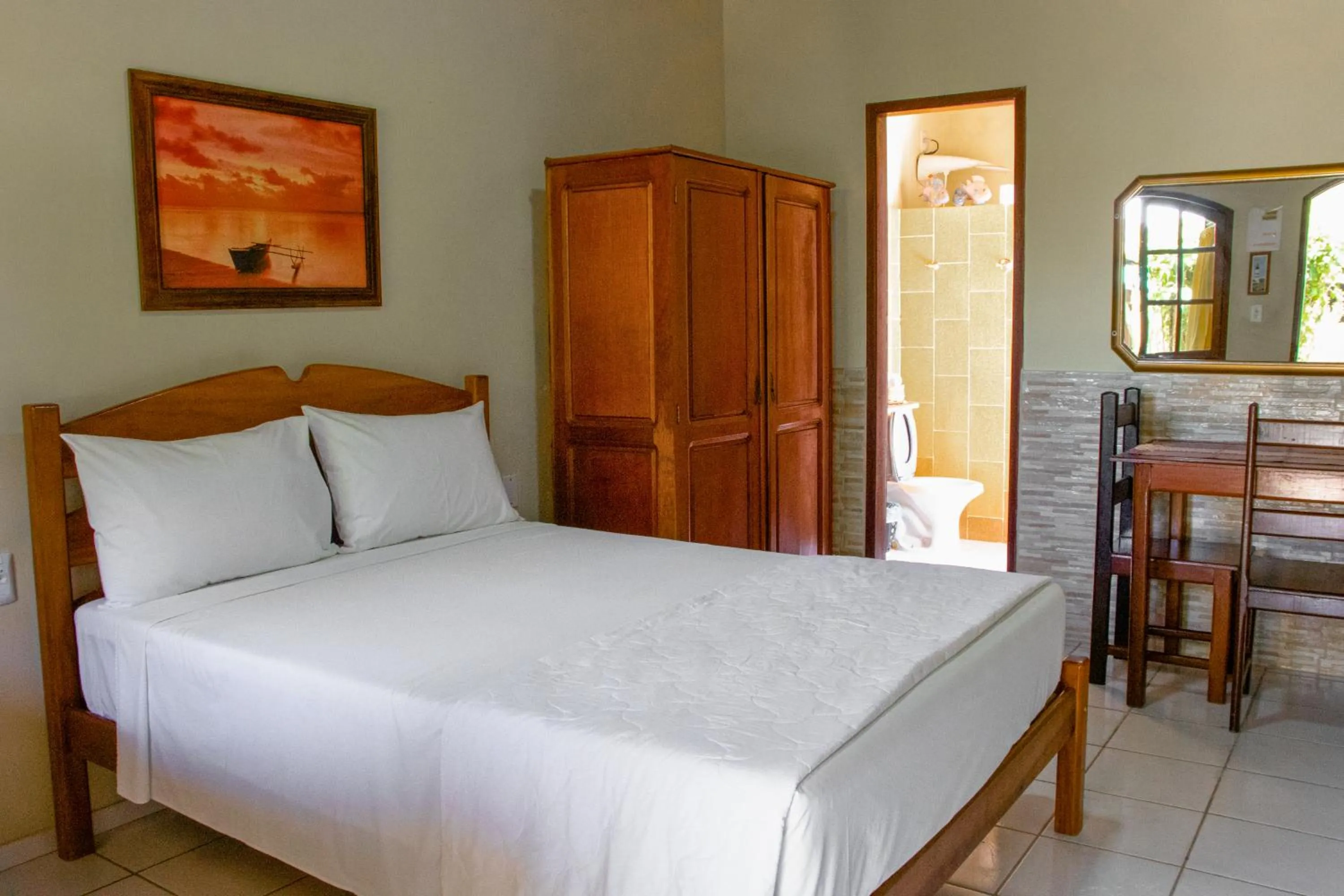 Bed in Pousada Verdes Mares