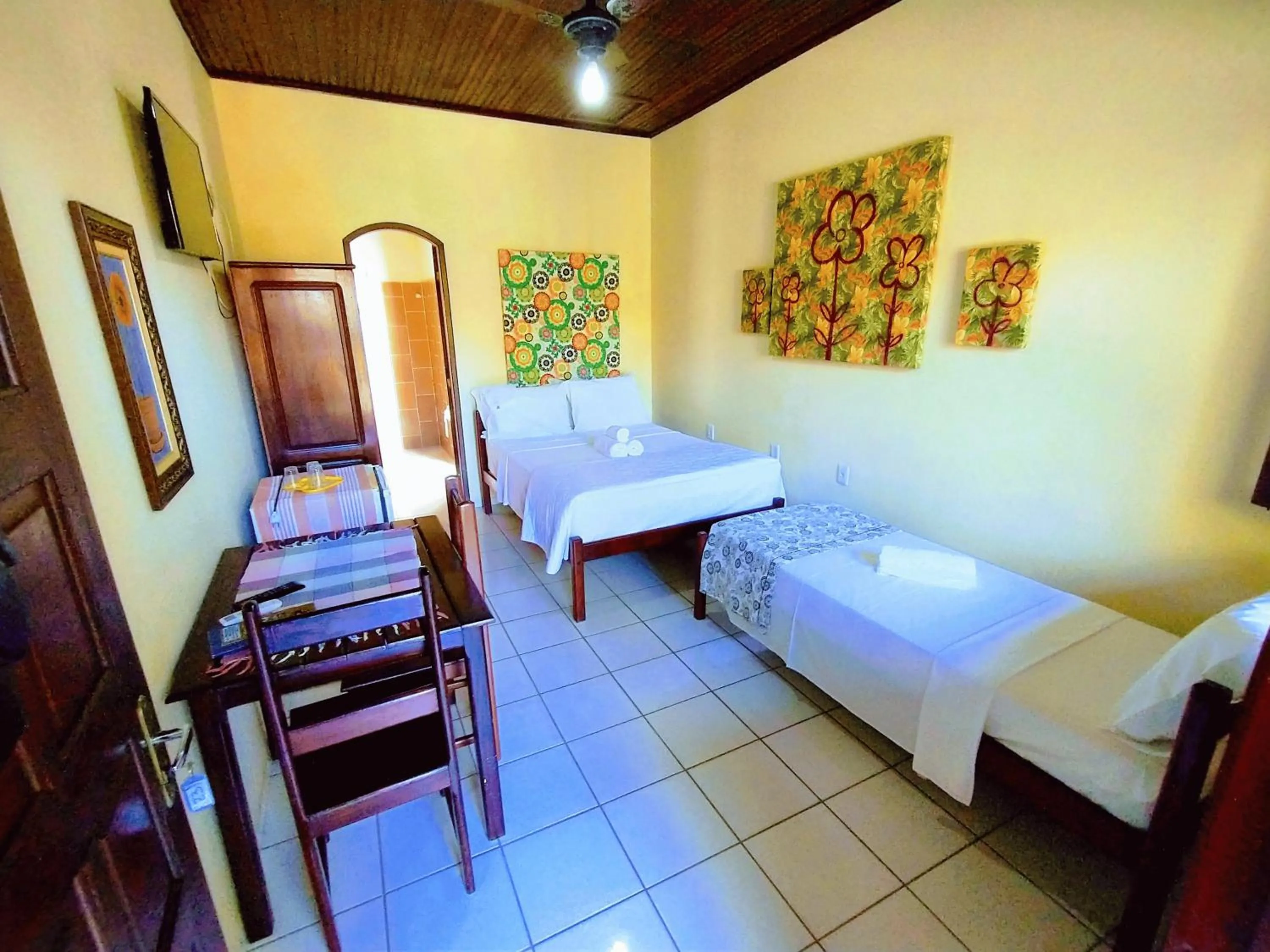 Bed in Pousada Verdes Mares