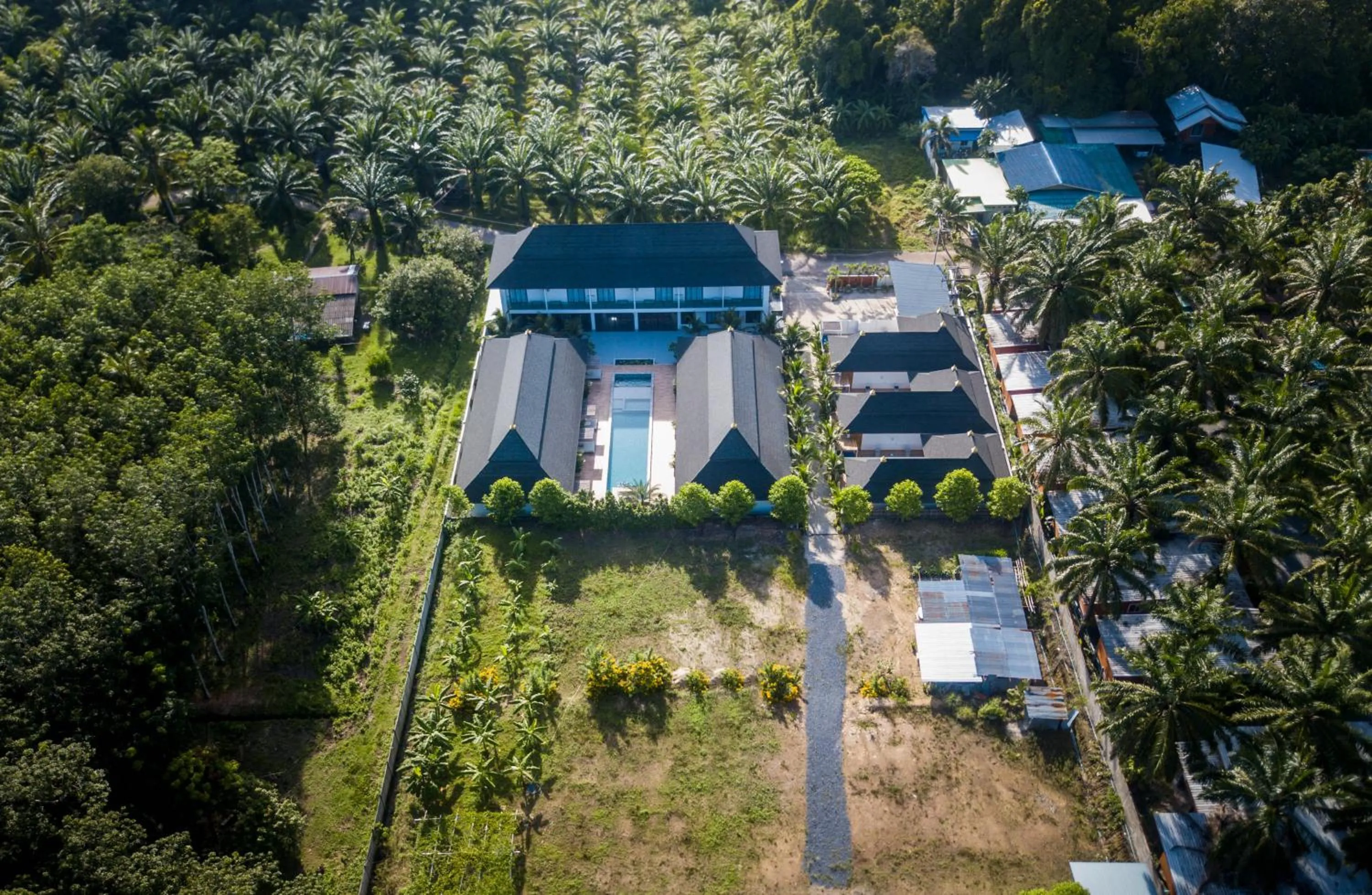 Bird's eye view, Property Building in Amadha Villas Retreat 