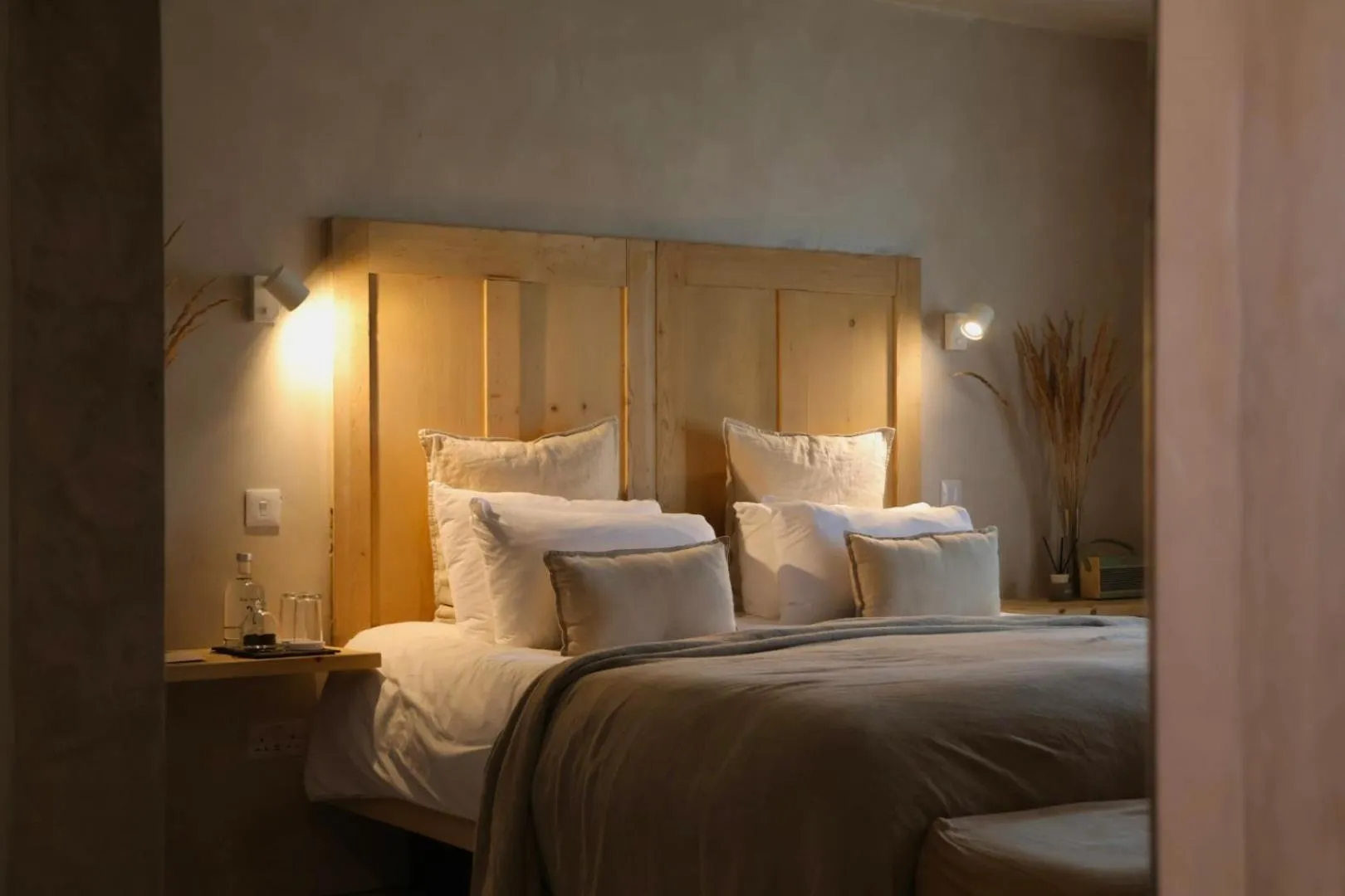 Bed in Fiddle + Bow Hotel