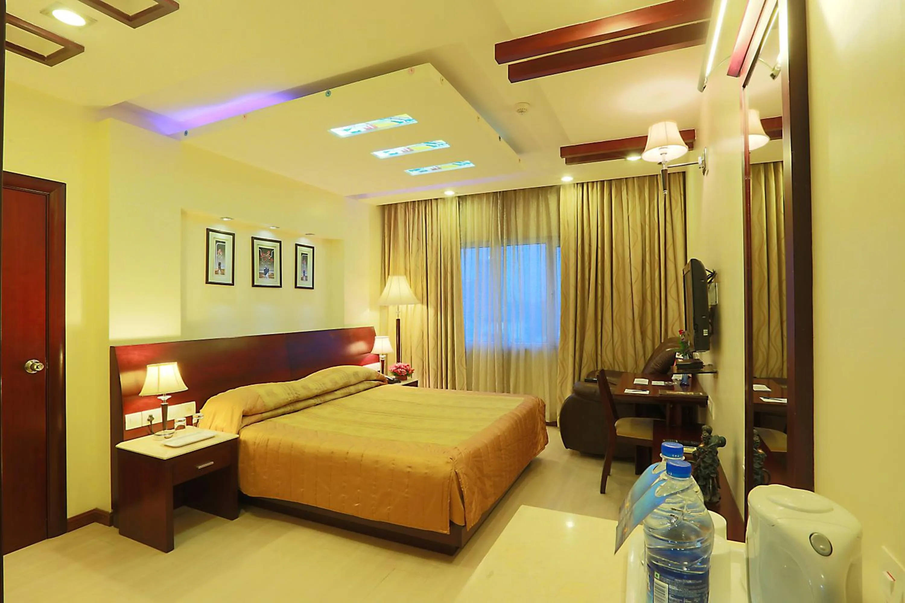 Photo of the whole room, Bed in Hotel Abhimaani Vasathi, Rajajinagar