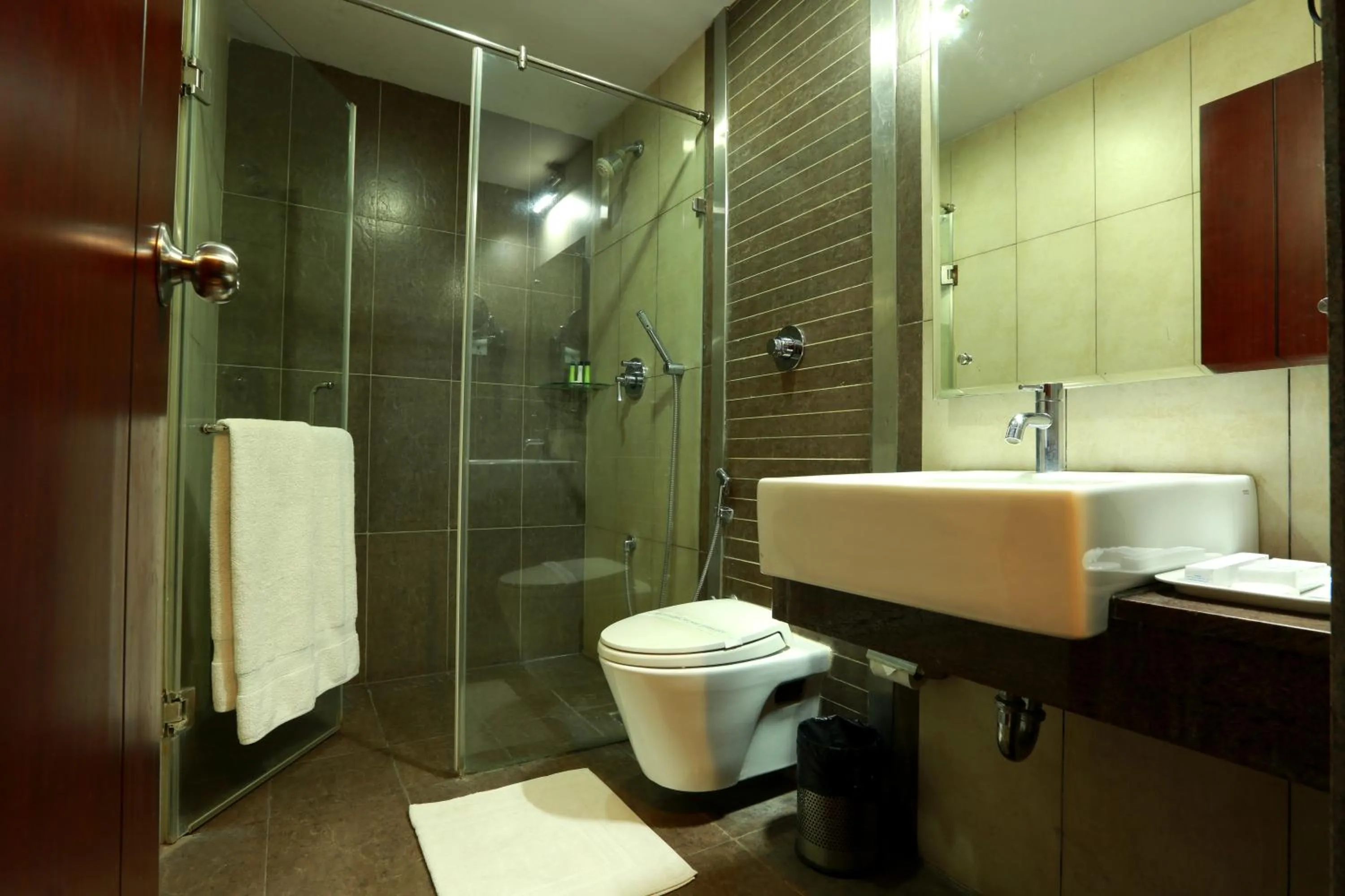 Bathroom in Hotel Abhimaani Vasathi, Rajajinagar