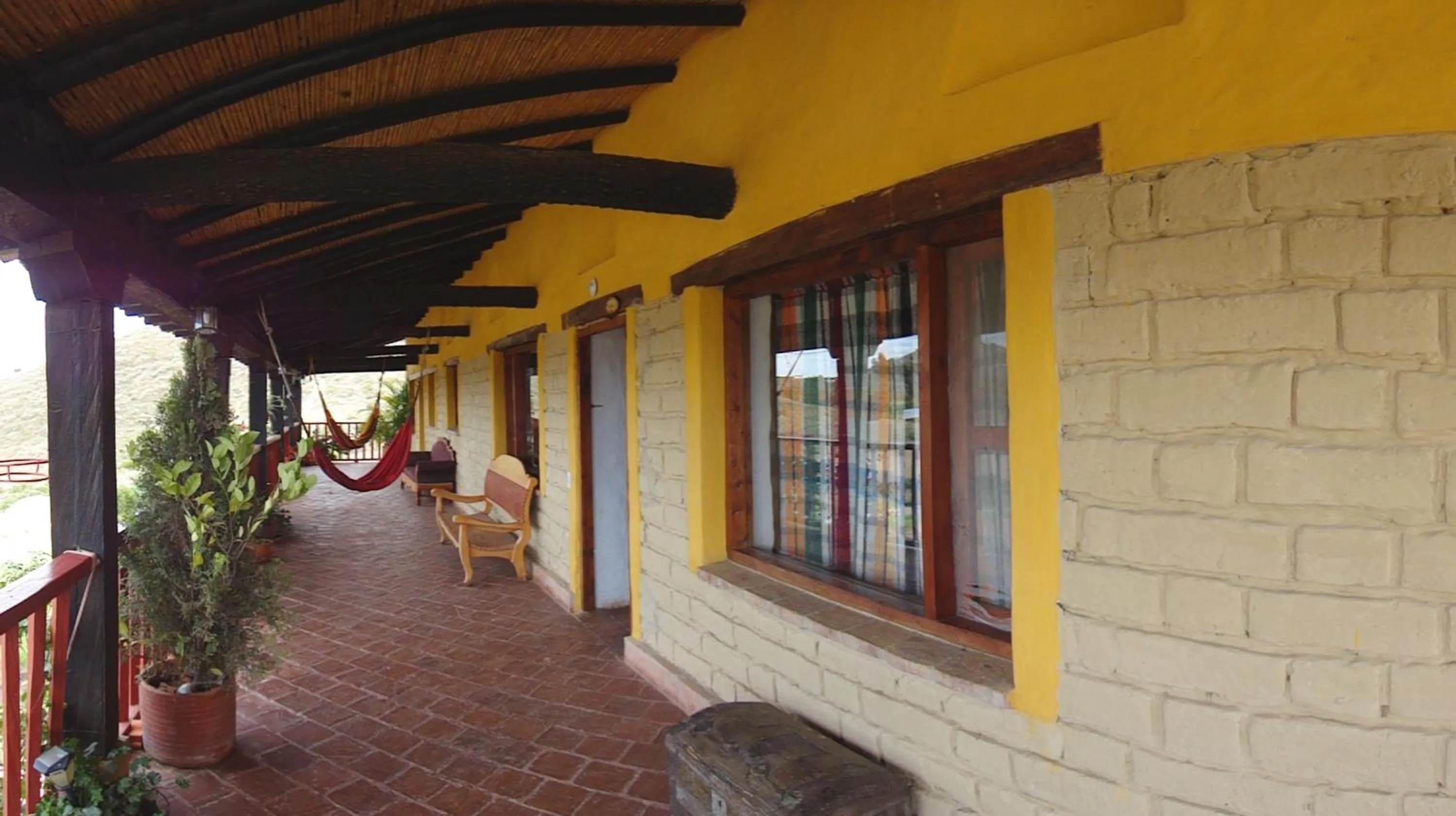 Balcony/Terrace in Hotel Spa Casa de Adobe Villa de Leyva