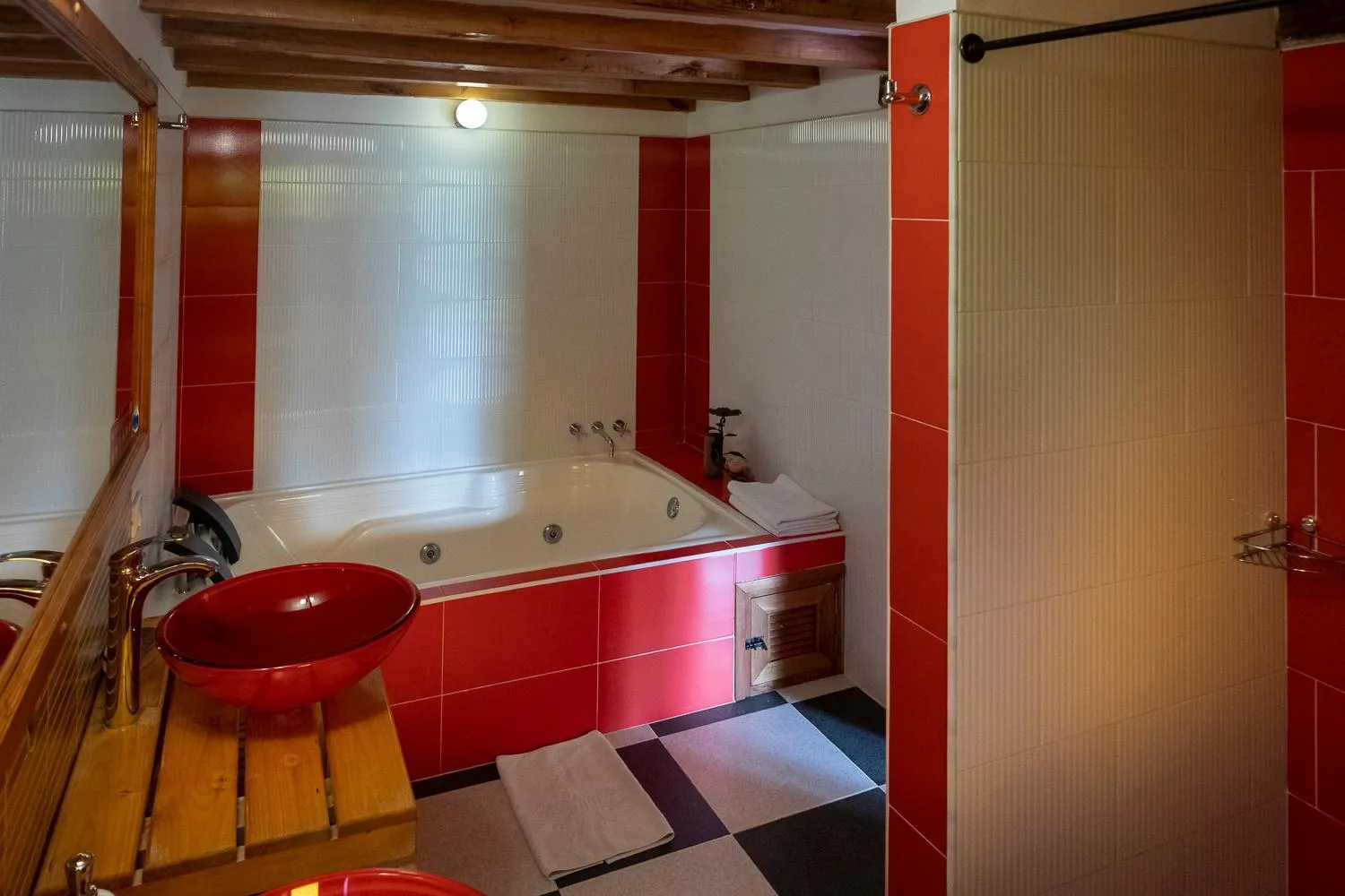 Bath, Bed in Hotel Spa Casa de Adobe Villa de Leyva