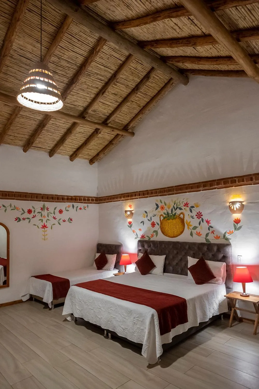 Bed in Hotel Spa Casa de Adobe Villa de Leyva