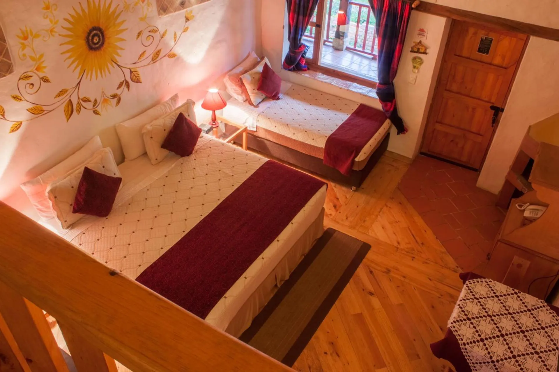 Decorative detail, Bed in Hotel Spa Casa de Adobe Villa de Leyva