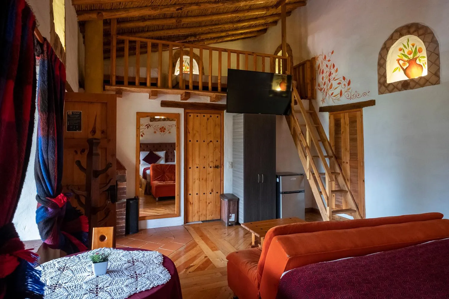 Living room in Hotel Spa Casa de Adobe Villa de Leyva