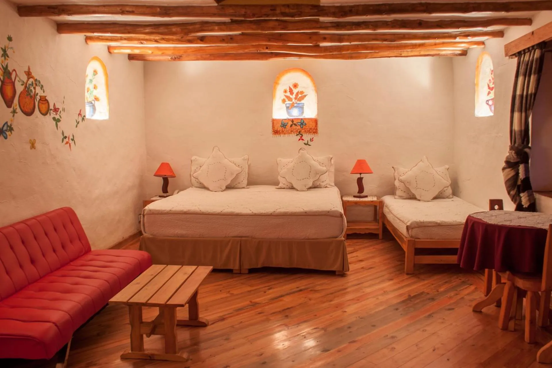 Decorative detail, Bed in Hotel Spa Casa de Adobe Villa de Leyva