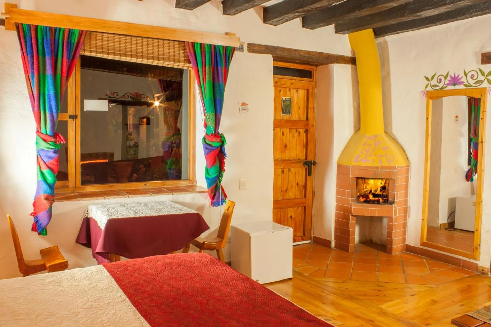 Decorative detail, Bed in Hotel Spa Casa de Adobe Villa de Leyva