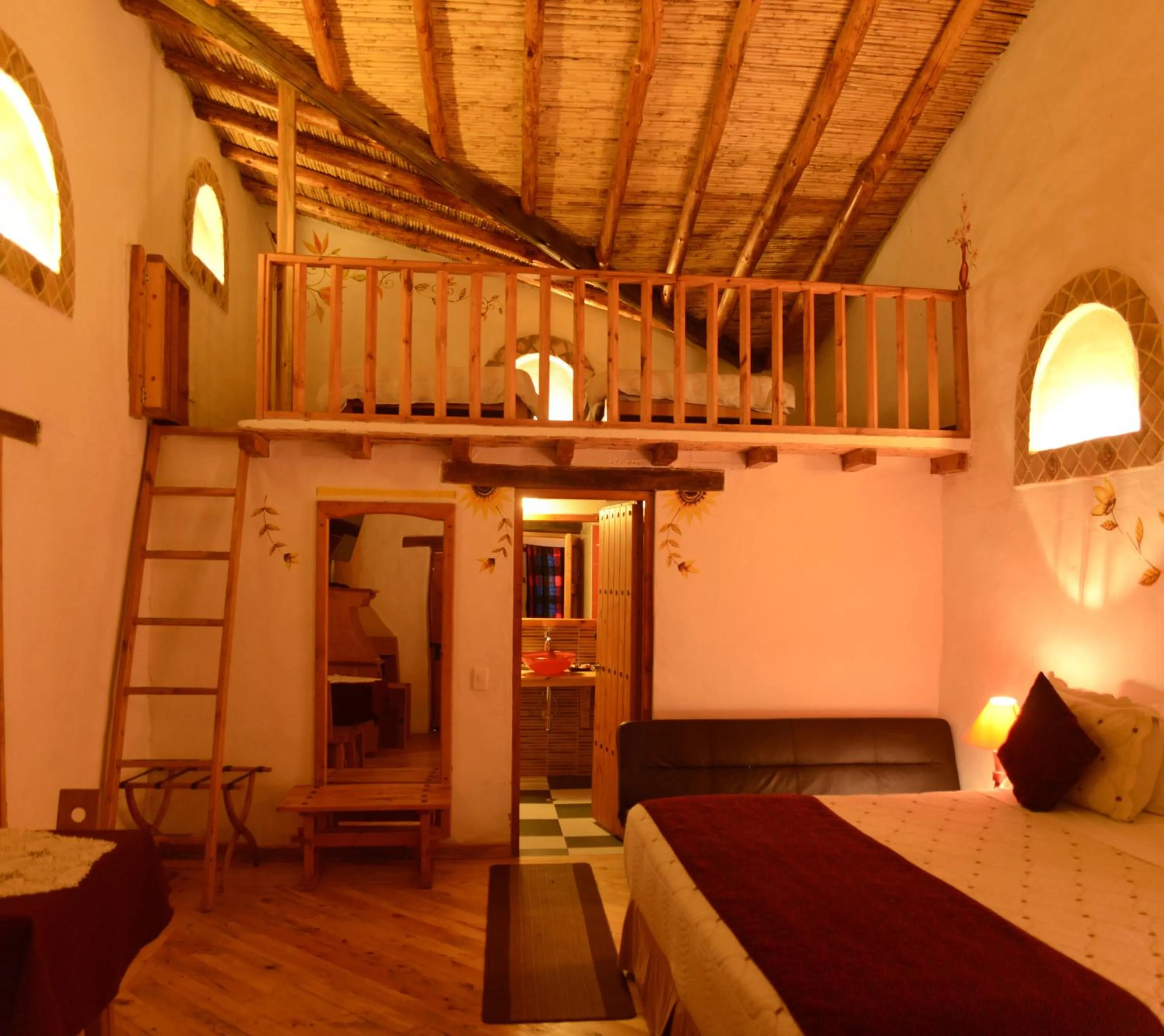 Decorative detail, Bed in Hotel Spa Casa de Adobe Villa de Leyva