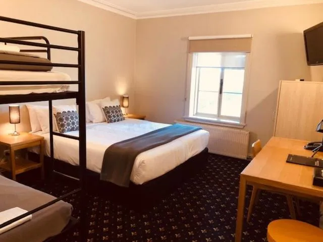 Bed in Sovereign Hill Hotel