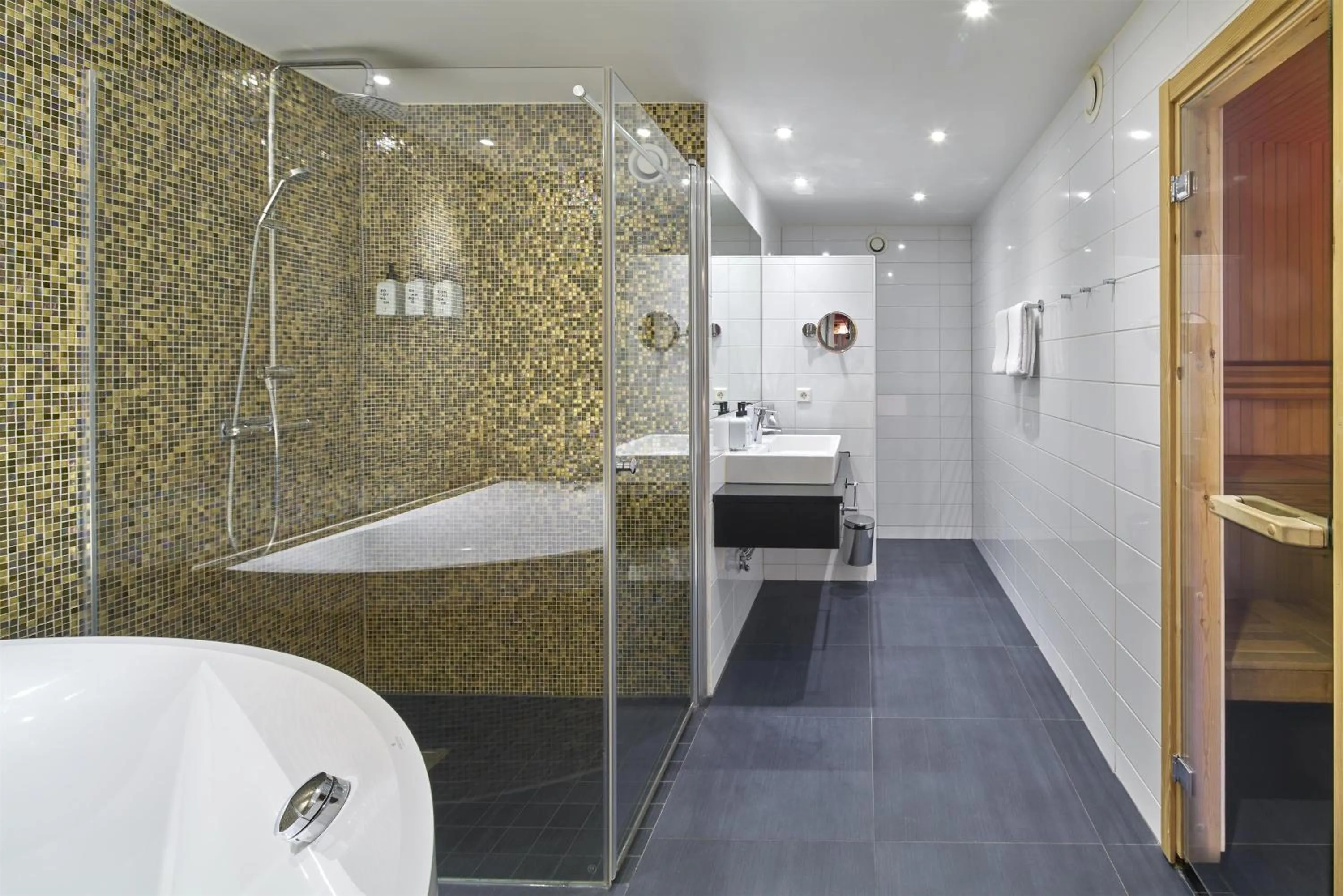 Bathroom in Scandic Europa