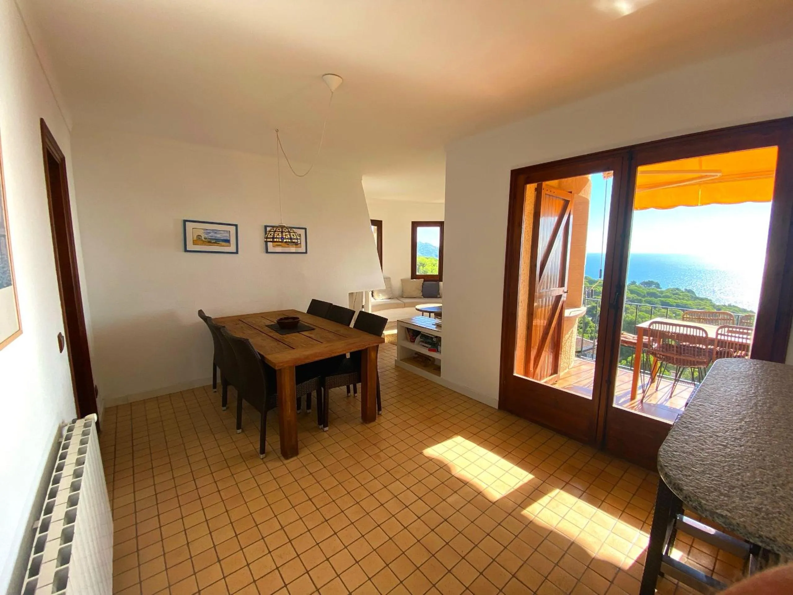 Dining area in Spectacular Mediterranean view!
