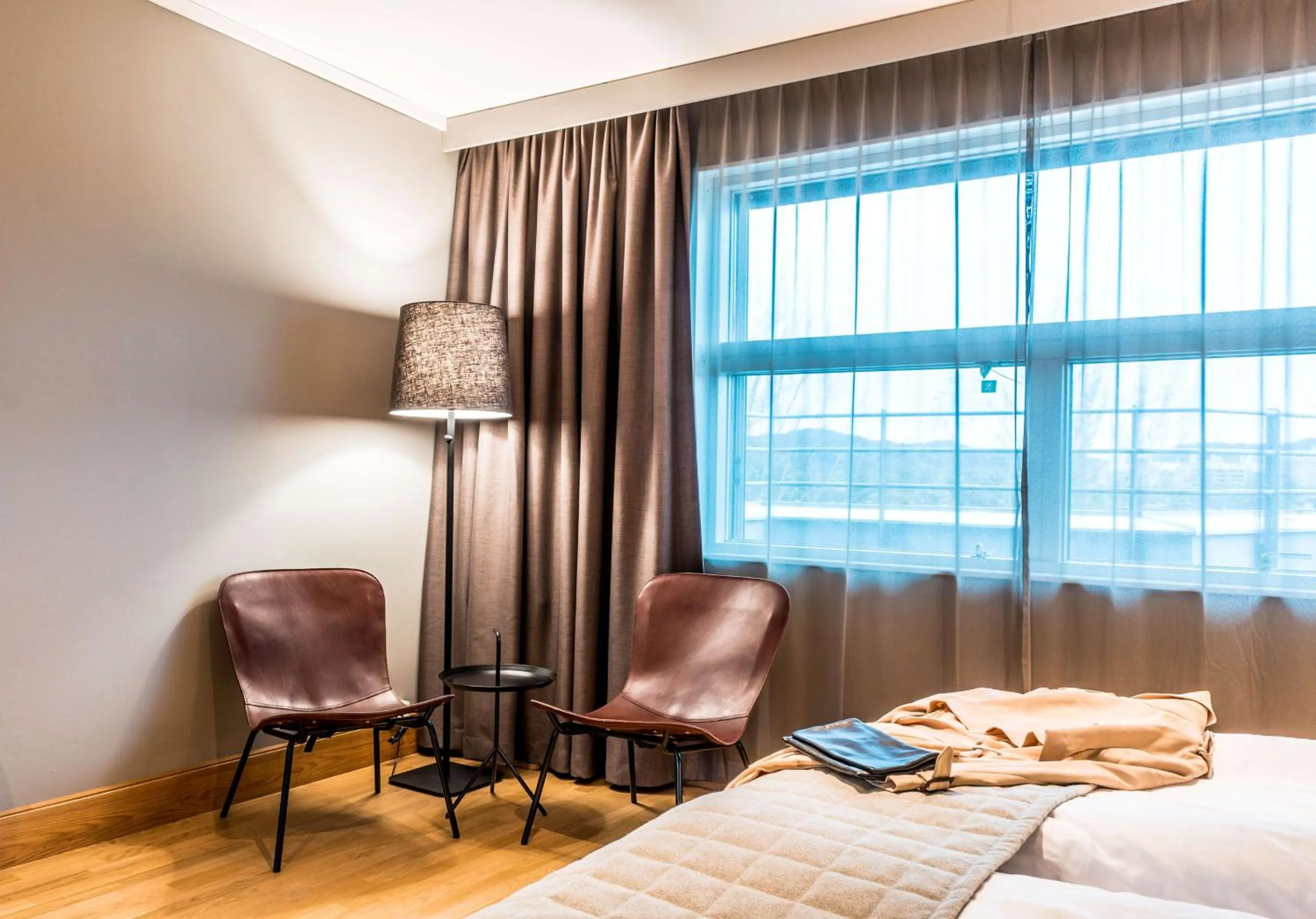 Bedroom, Bed in Scandic Mölndal