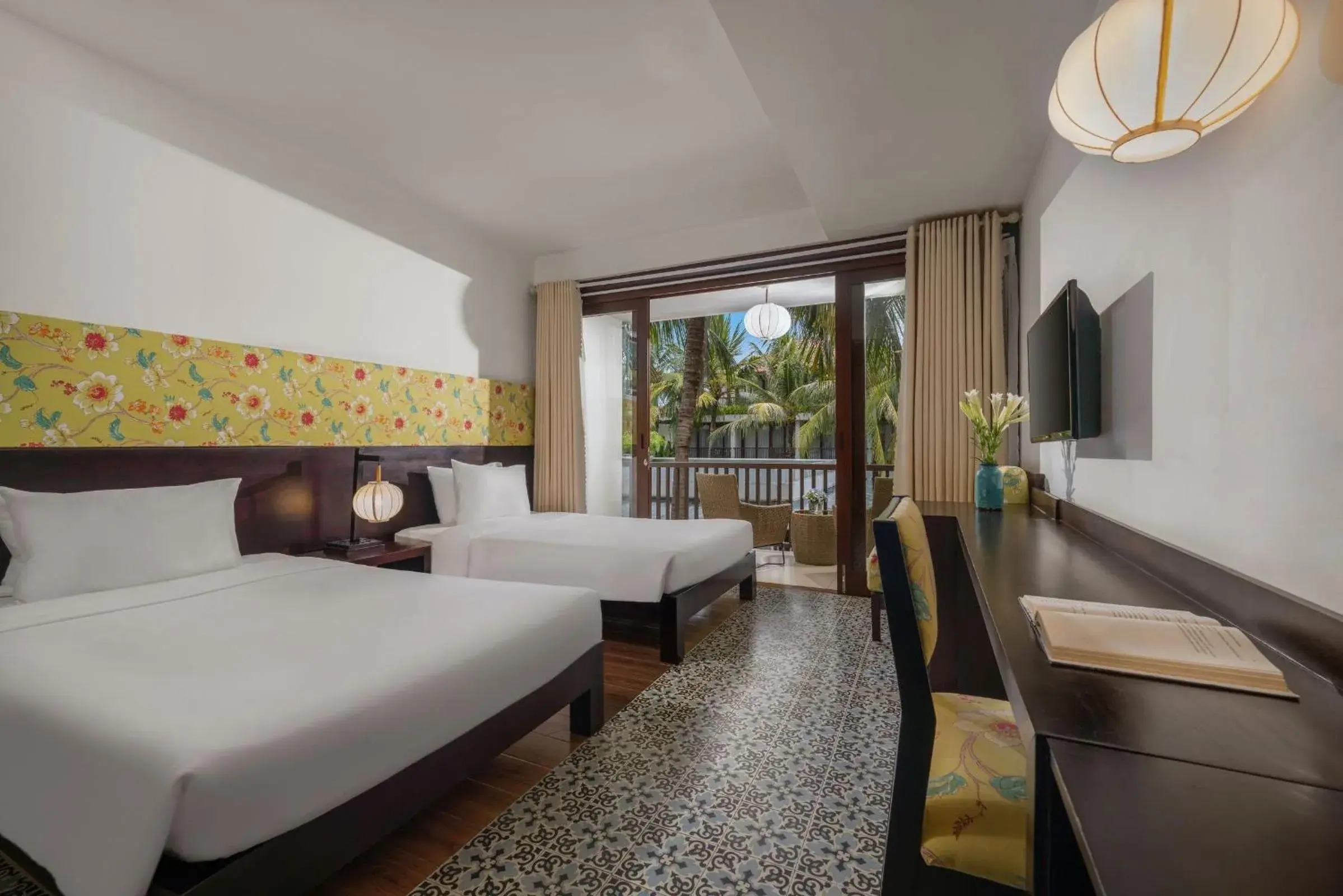 Twin Deluxe Garden View Room in Emerald Hoi An Riverside Resort Twin Deluxe Garden View Room in Emerald Hoi An Riverside Resort