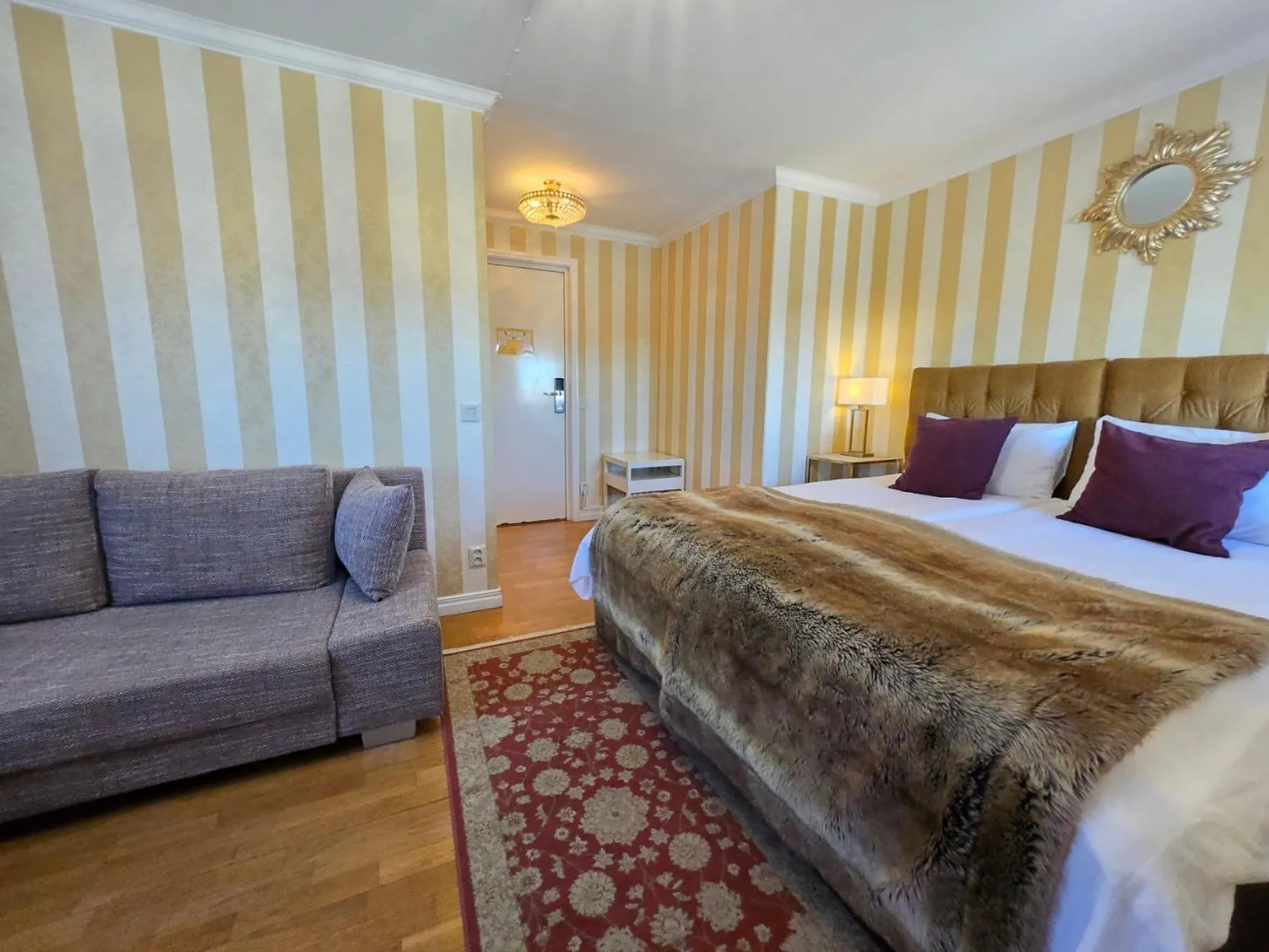 Bed in Vänerport Lakefront Hotell