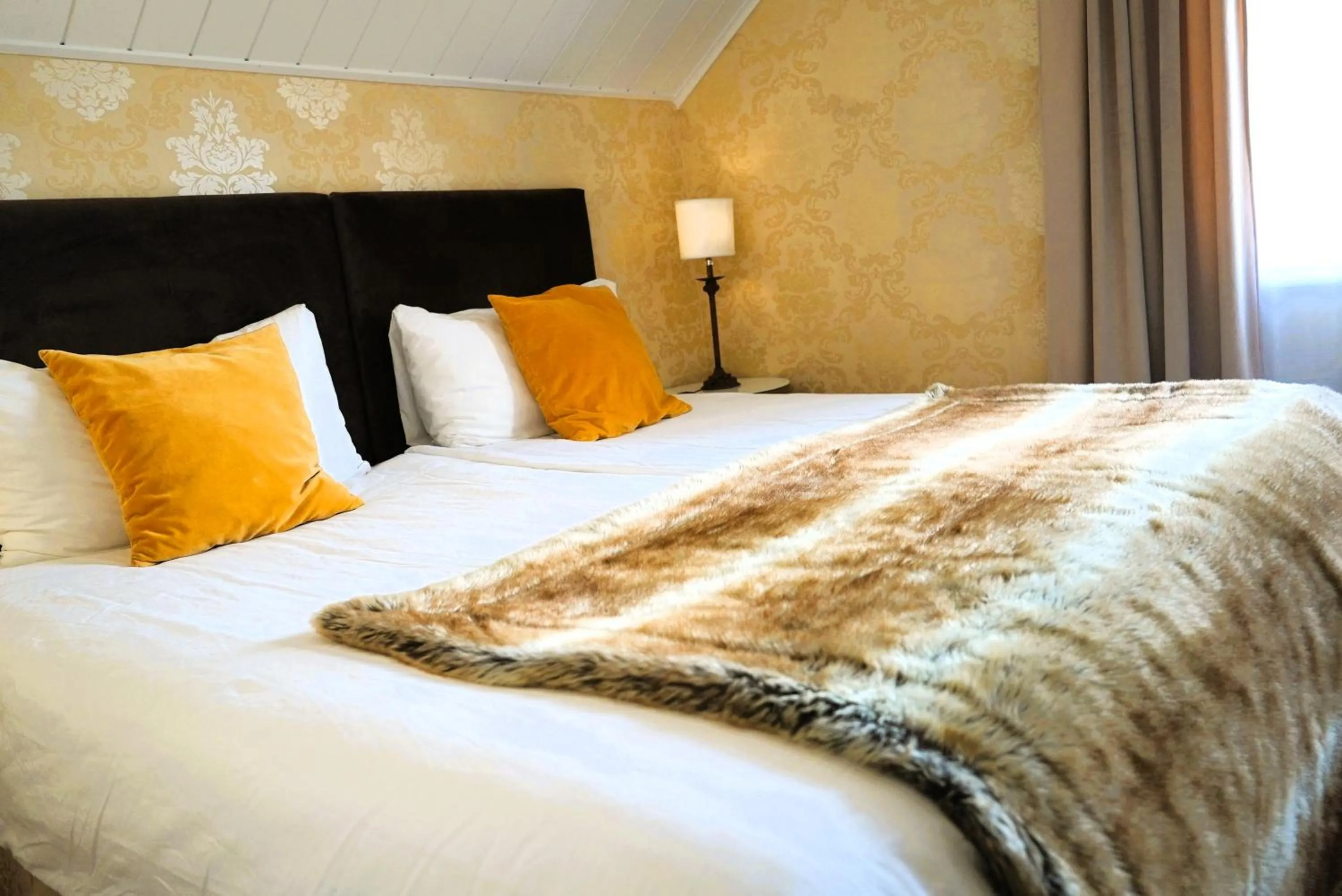 Bed in Vänerport Lakefront Hotell