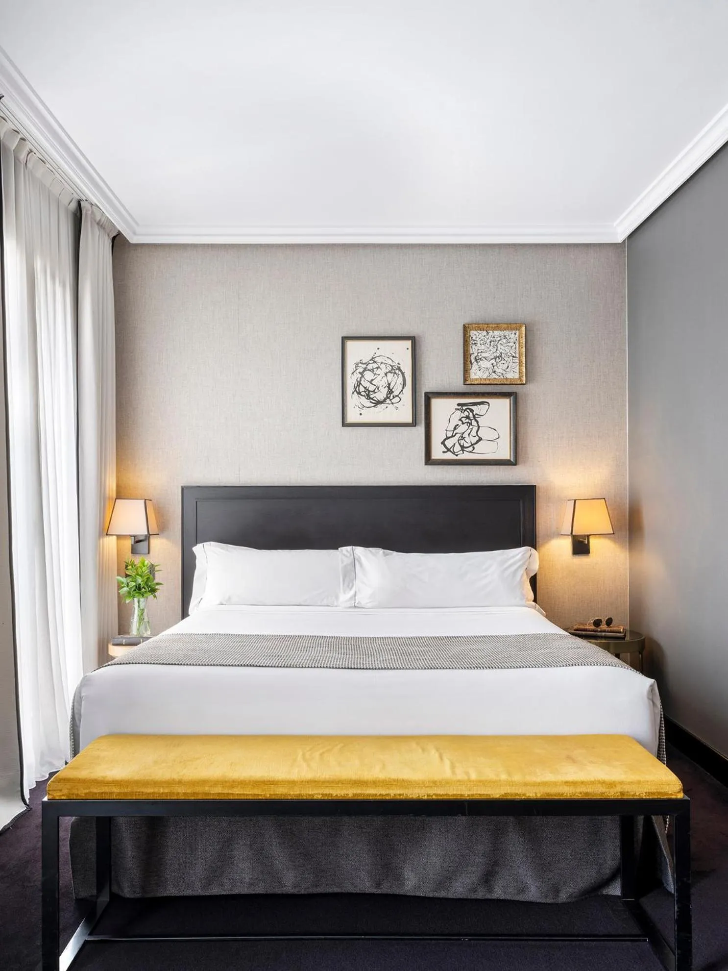 Bed in The Principal Madrid, Small Luxury Hotels