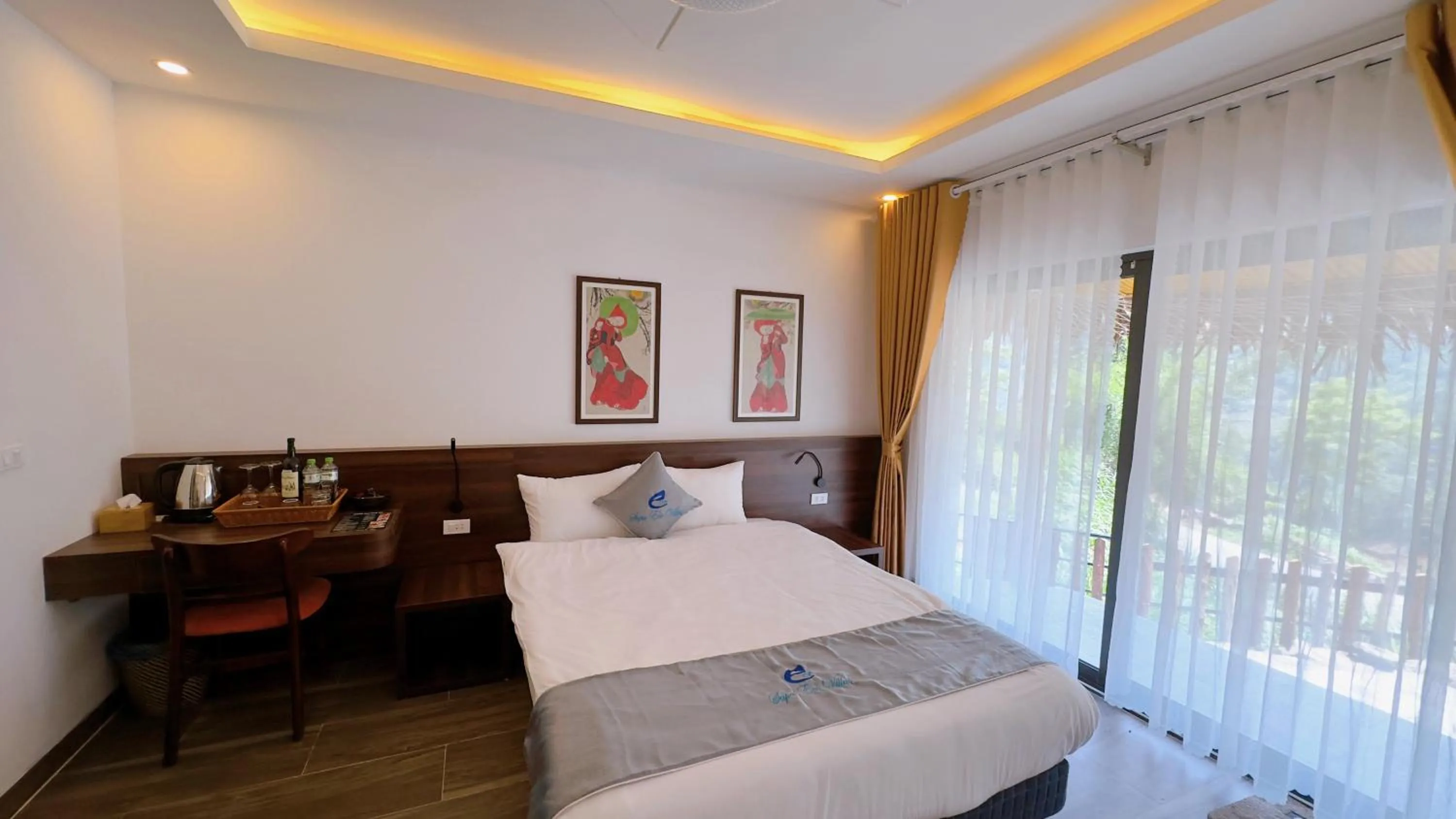 Bed in Sapa Eco Villas & Spa