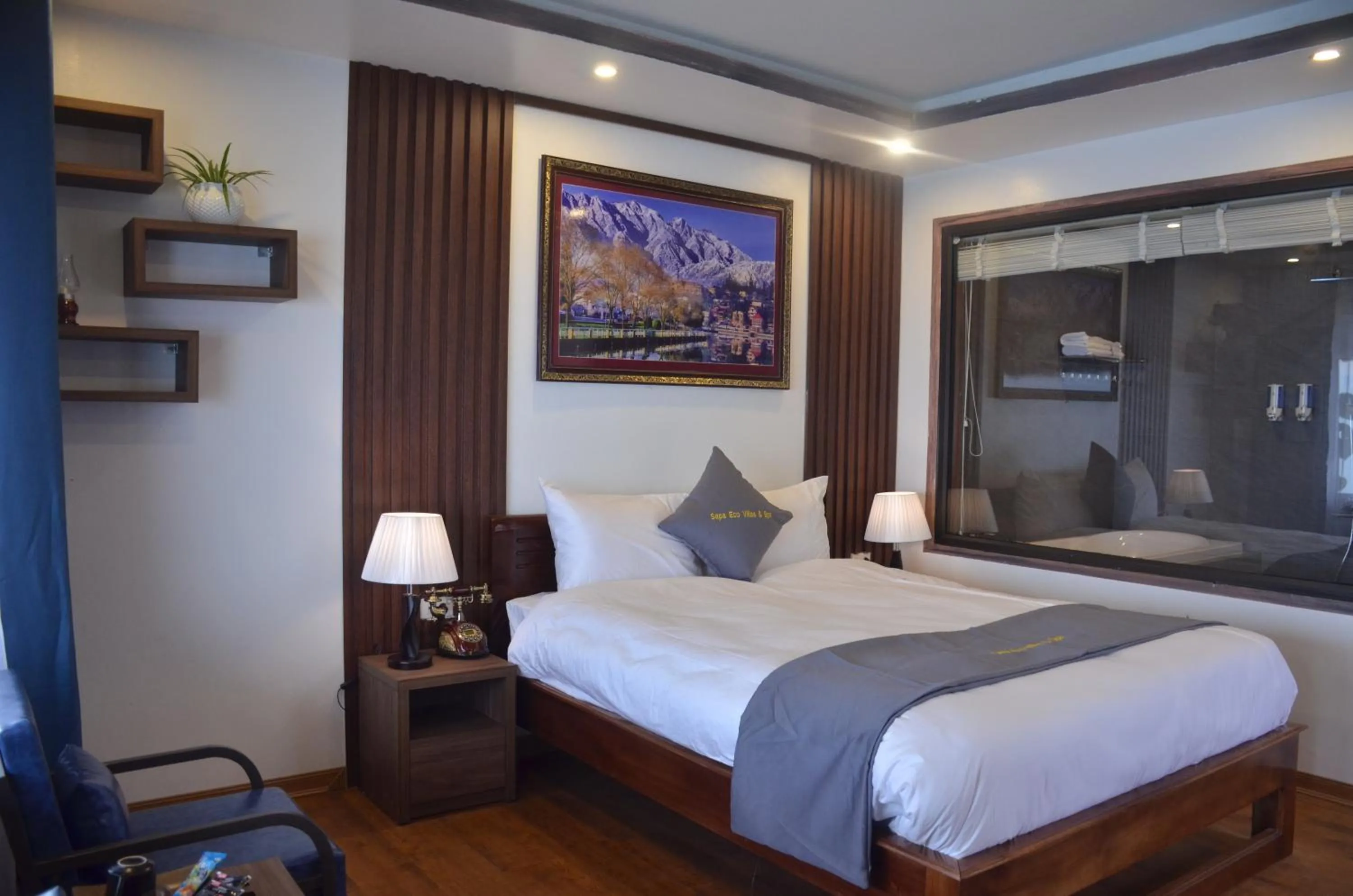 Bed in Sapa Eco Villas & Spa