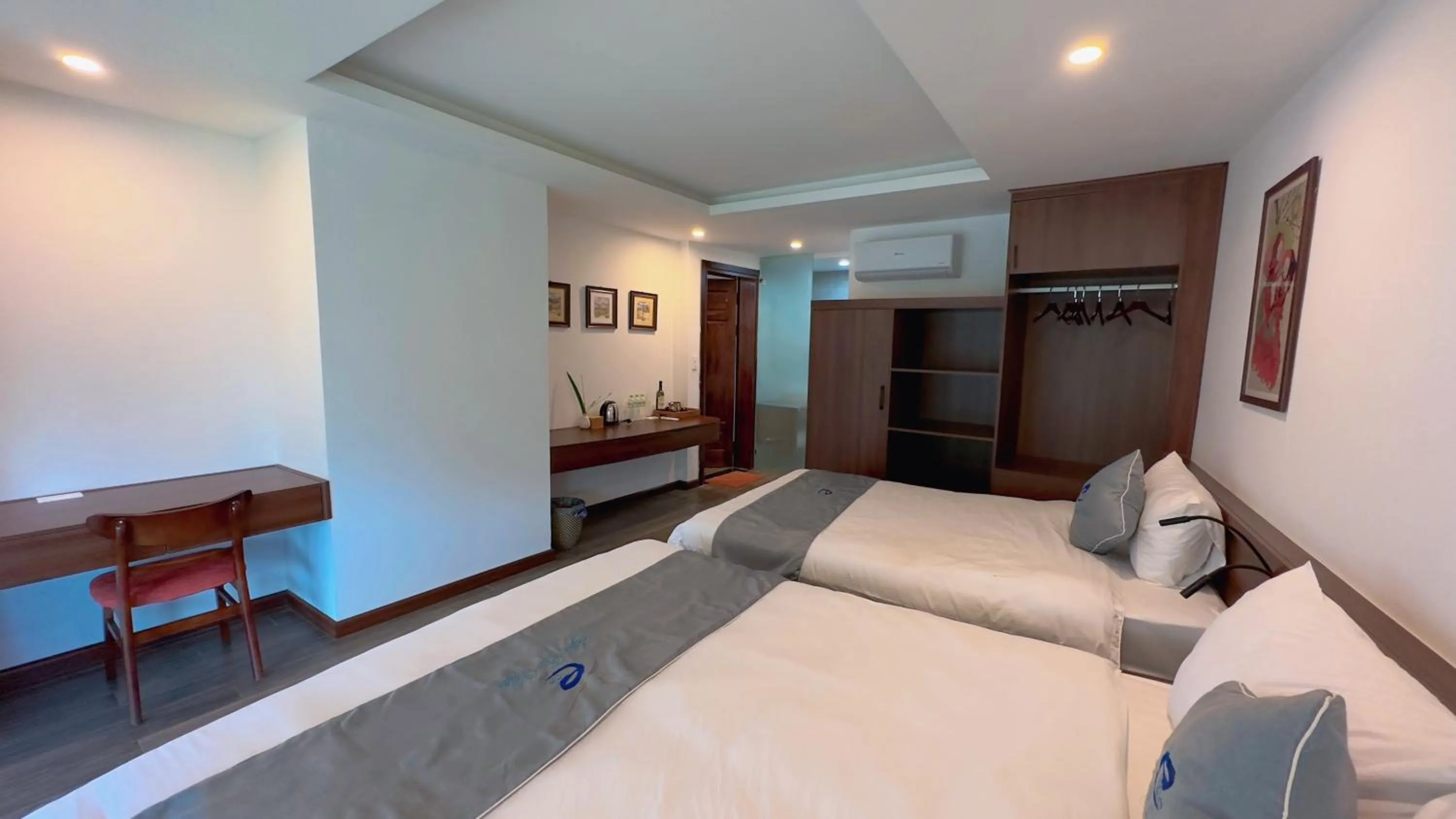 Seating area, Bed in Sapa Eco Villas & Spa