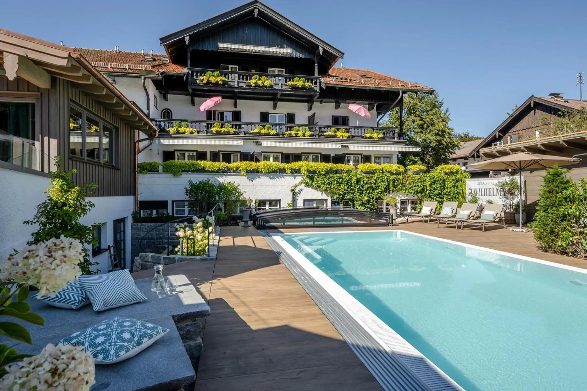 Swimming pool in Boutique Hotel Relais Chalet Wilhelmy