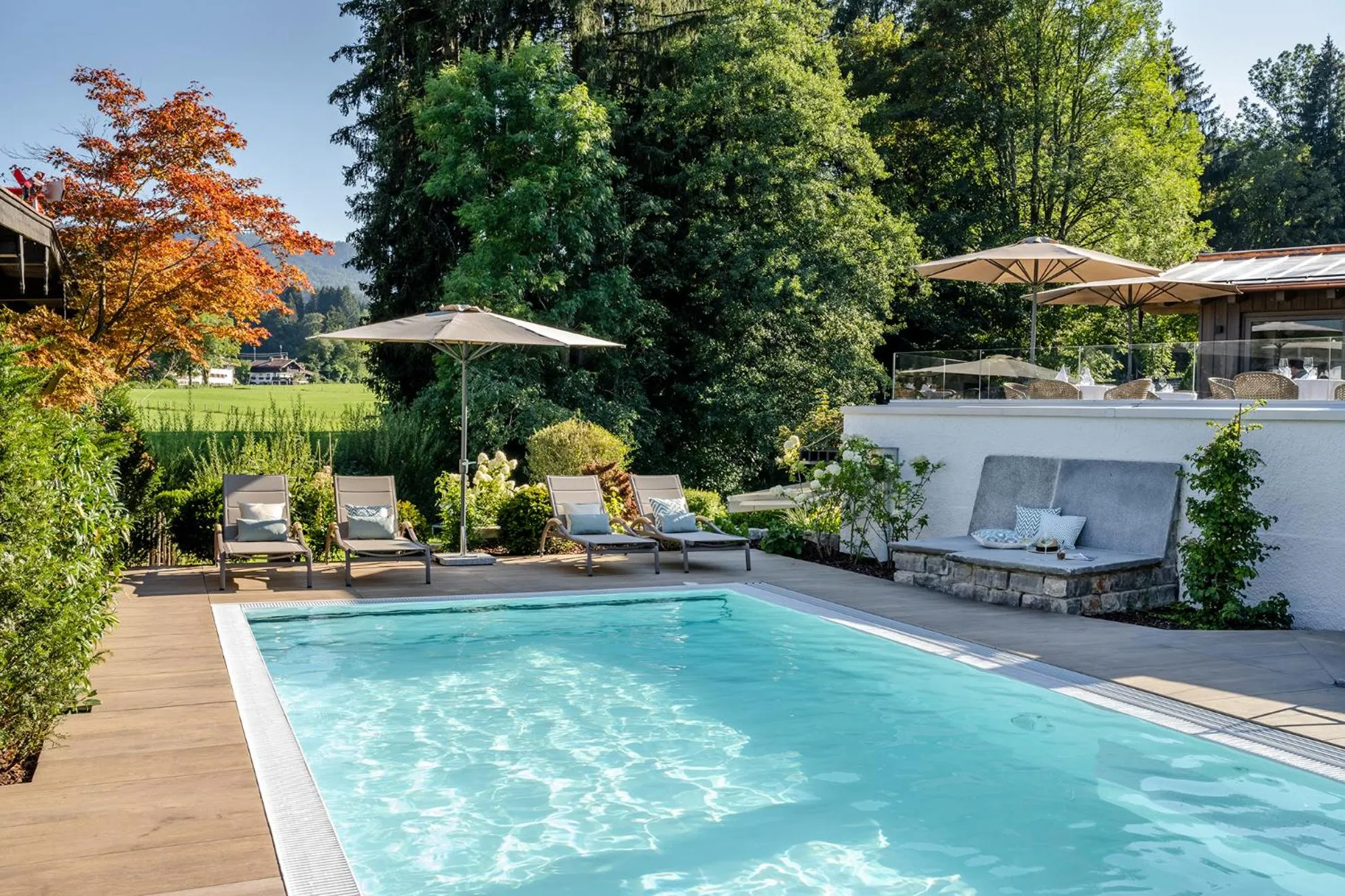 Swimming pool in Boutique Hotel Relais Chalet Wilhelmy