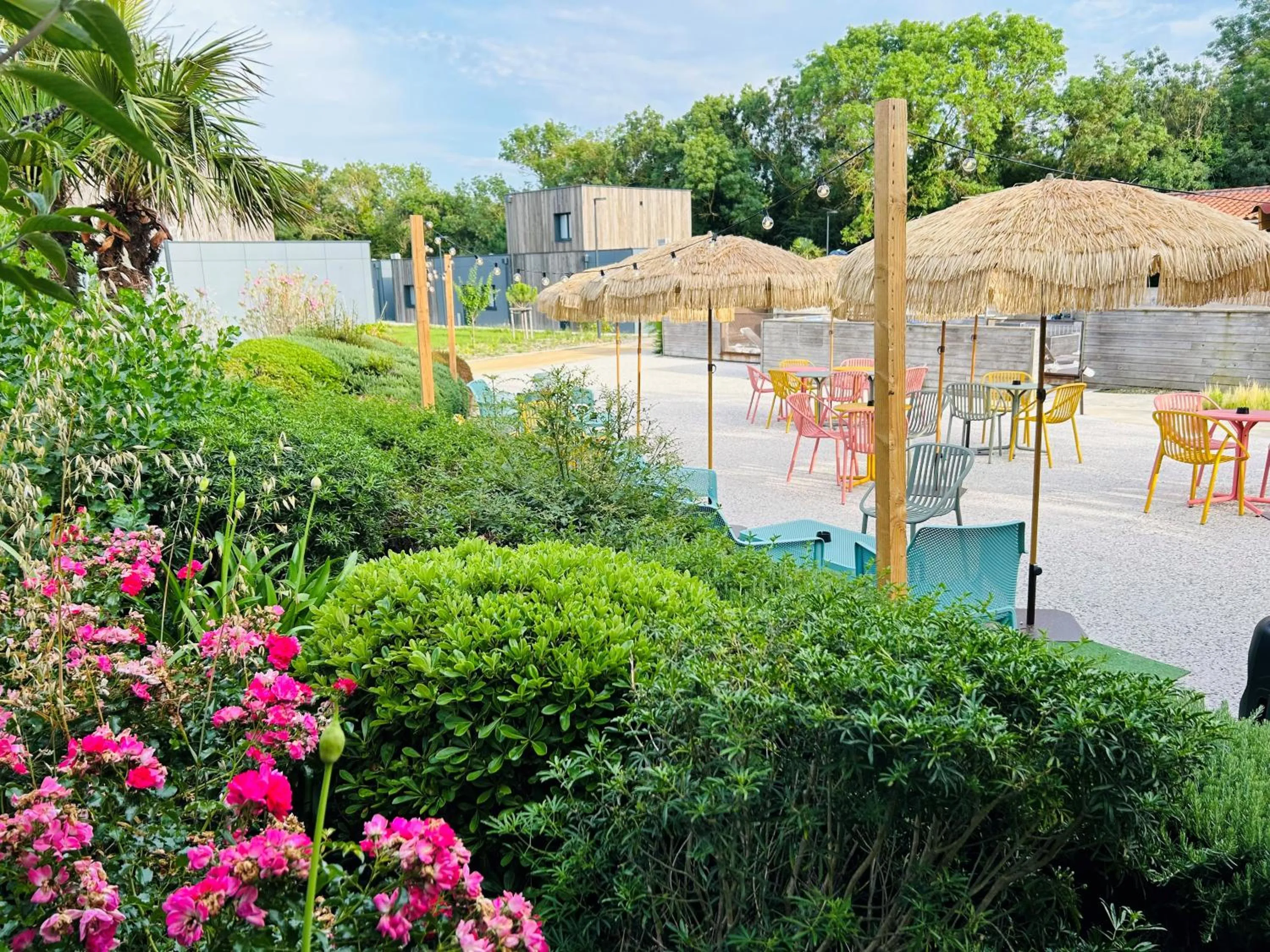 Patio in Côté Océan Resort