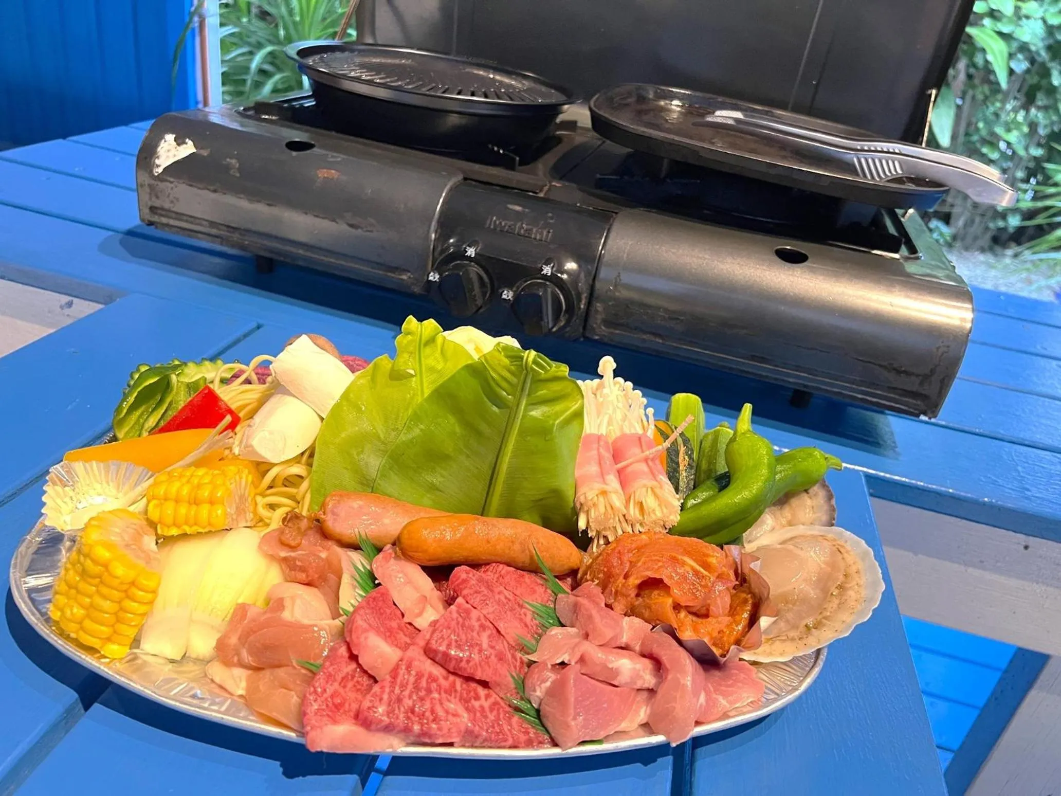 BBQ facilities in Little Mermaid Hotel Ishigakijima