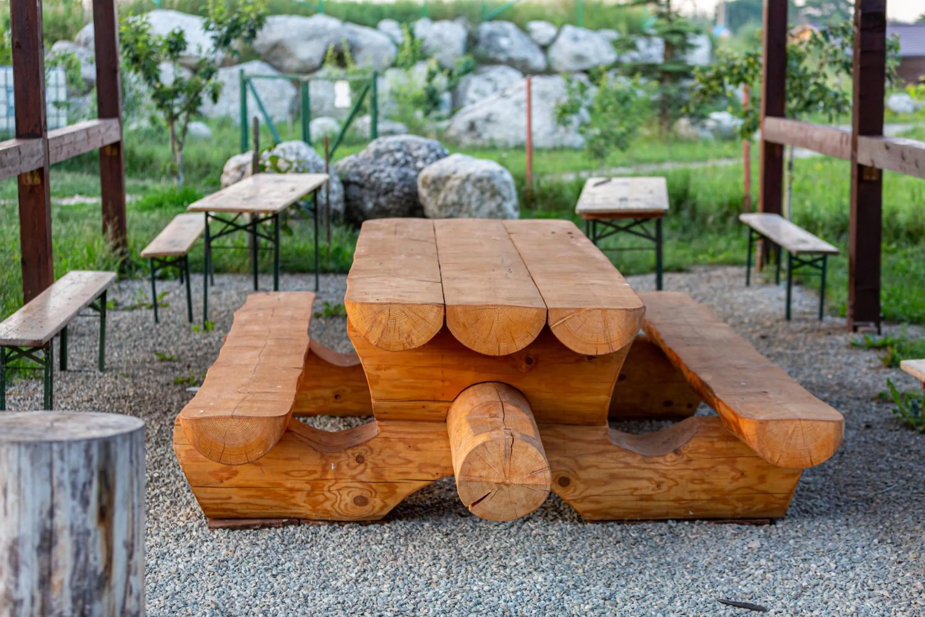 Inner courtyard view in Pensiunea Casa Nostalgia