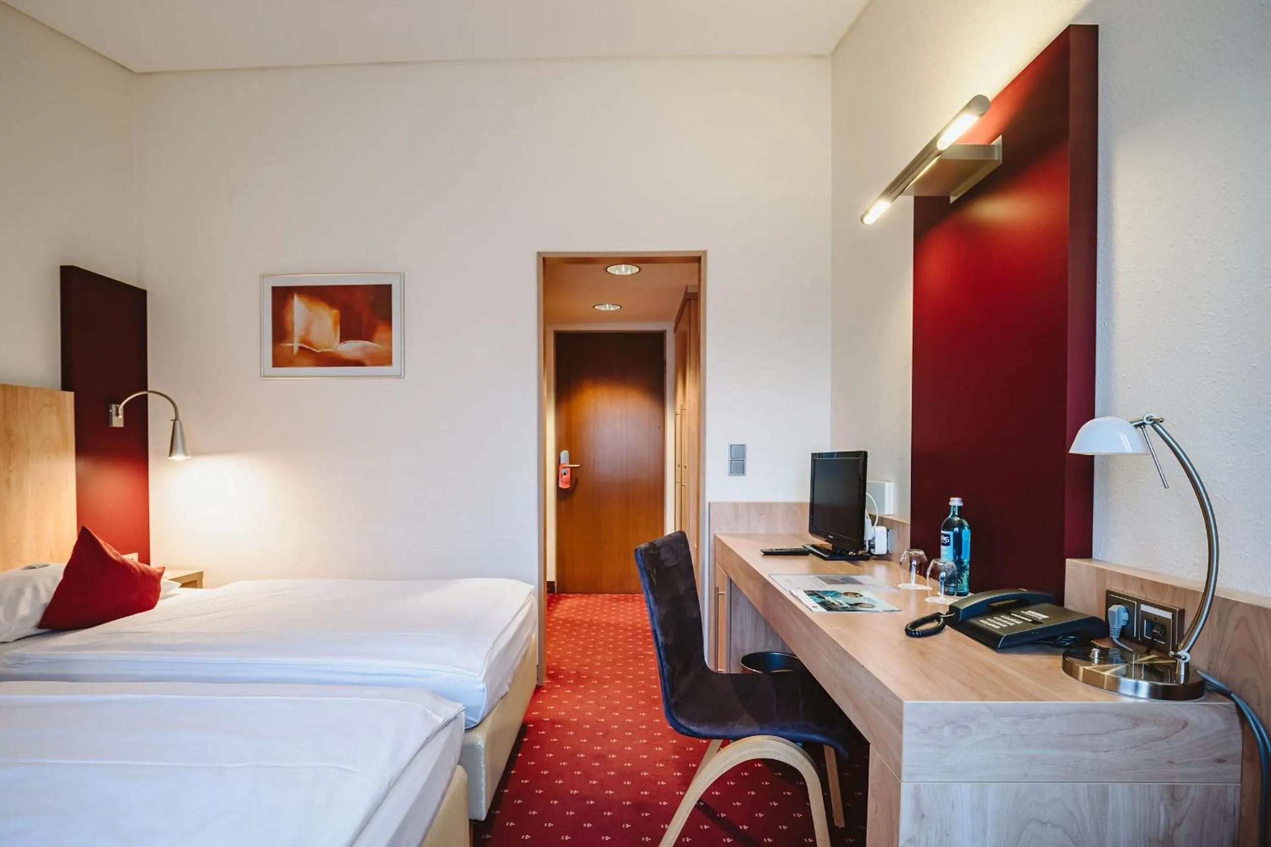 Bed in Hotel Gustav-Stresemann-Institut