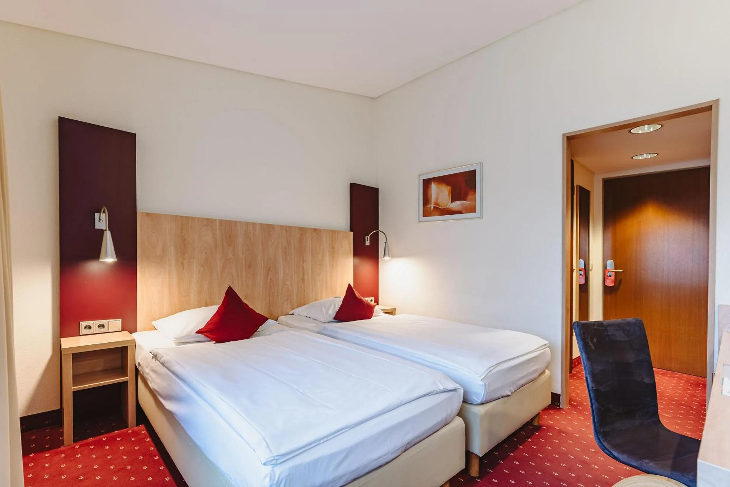 Bed in Hotel Gustav-Stresemann-Institut