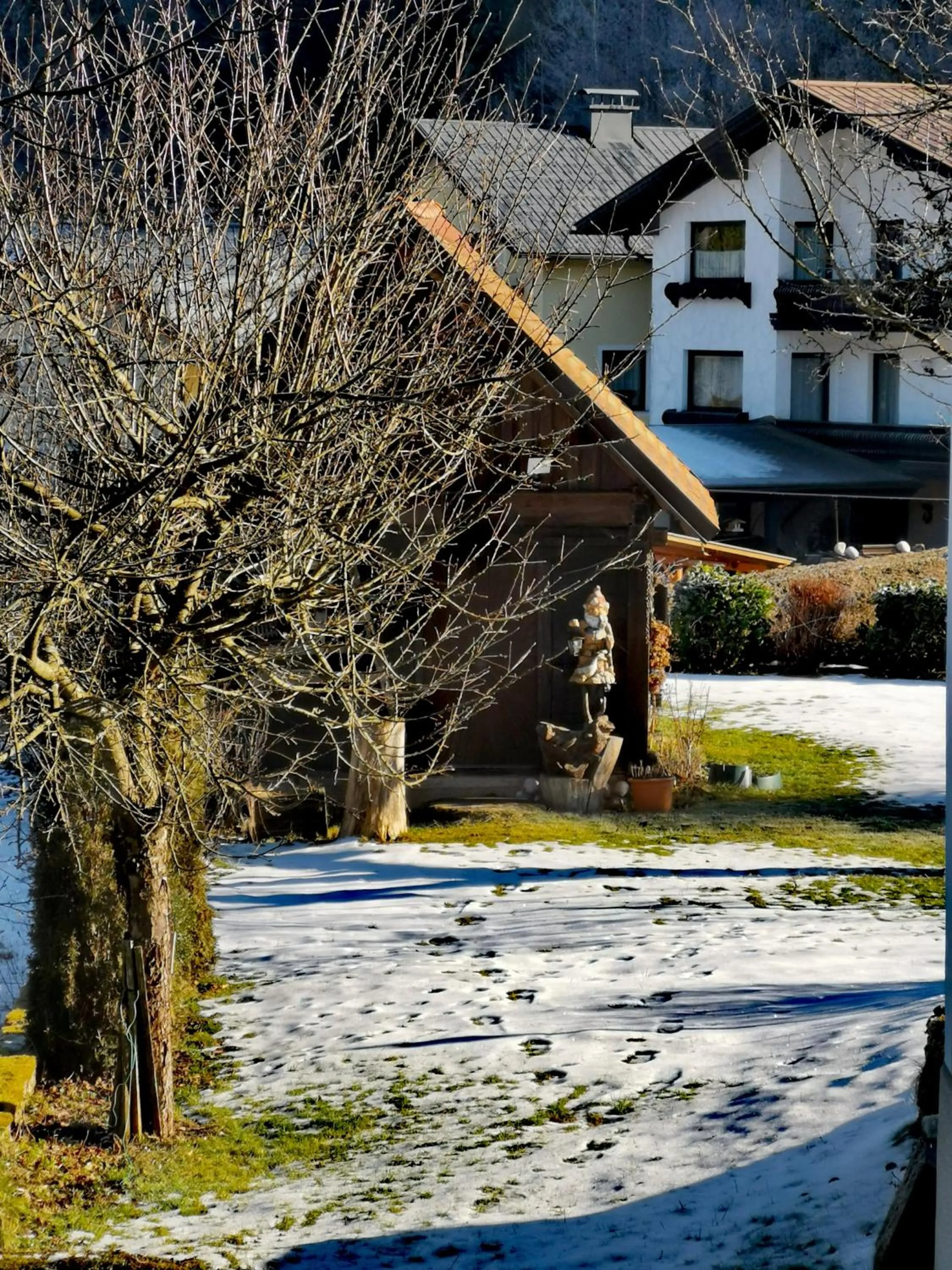 Garden view in Ferienwohnung Schlögelhofer