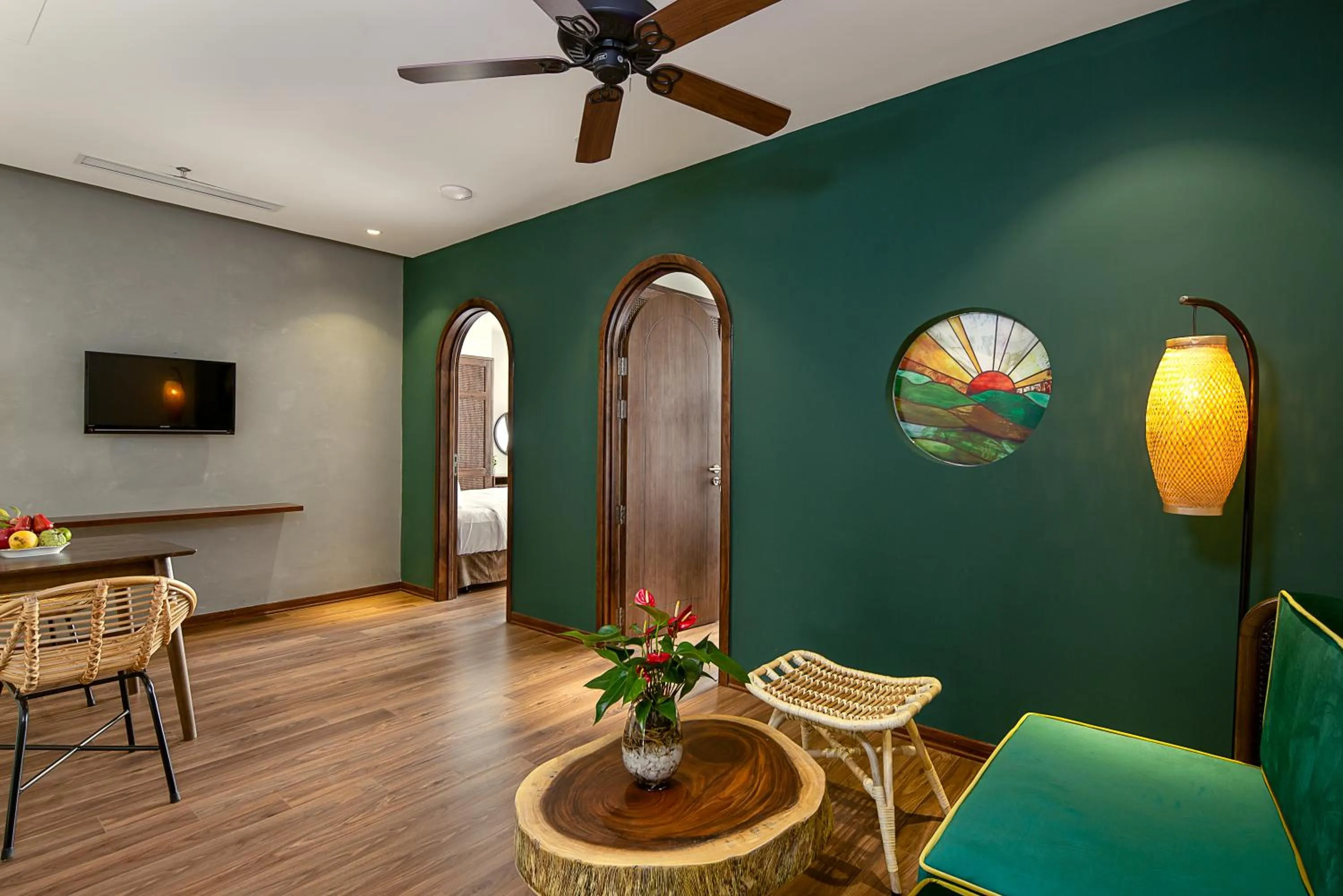 TV and multimedia in Tropical House Apartment Da Nang