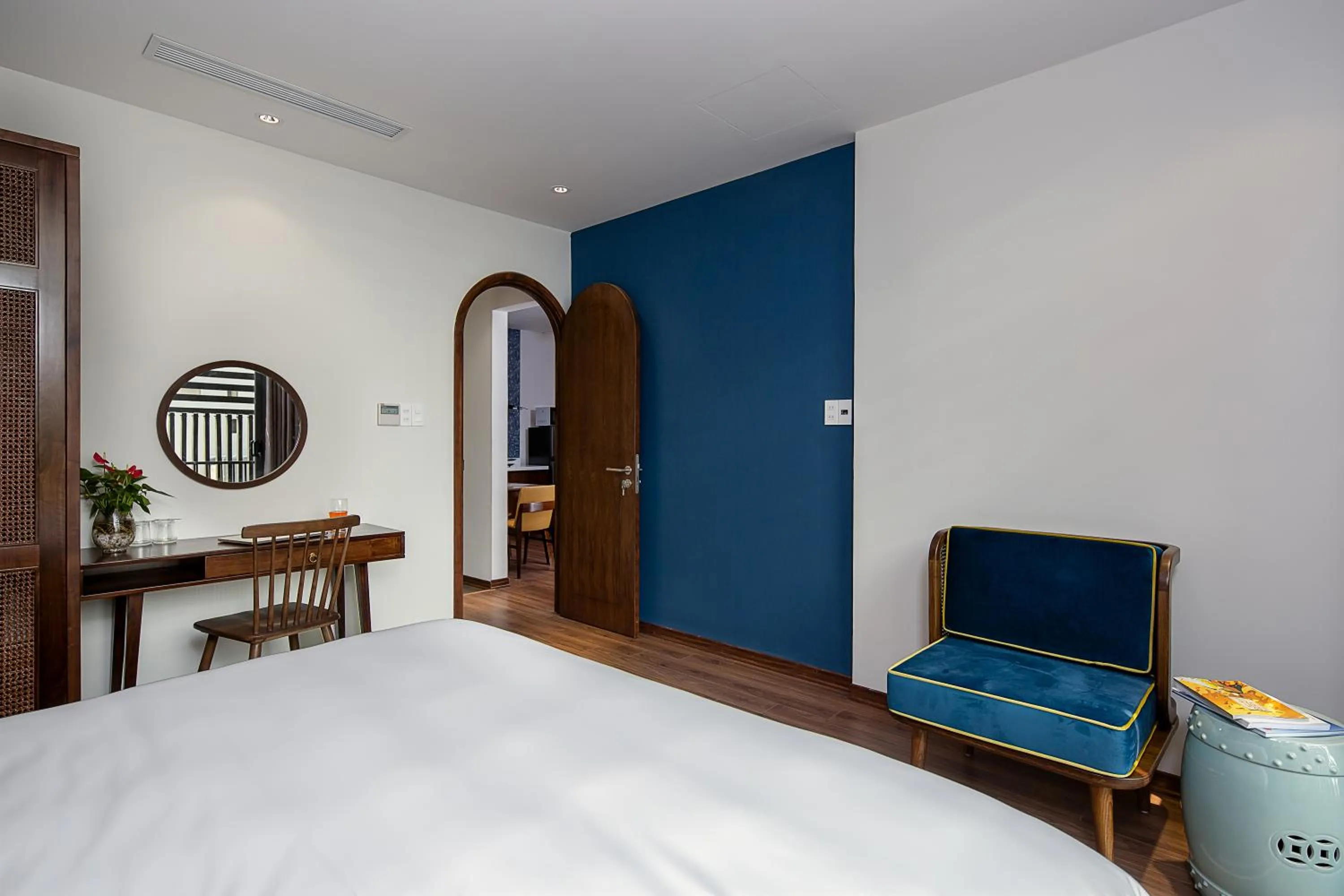 Bed in Tropical House Apartment Da Nang