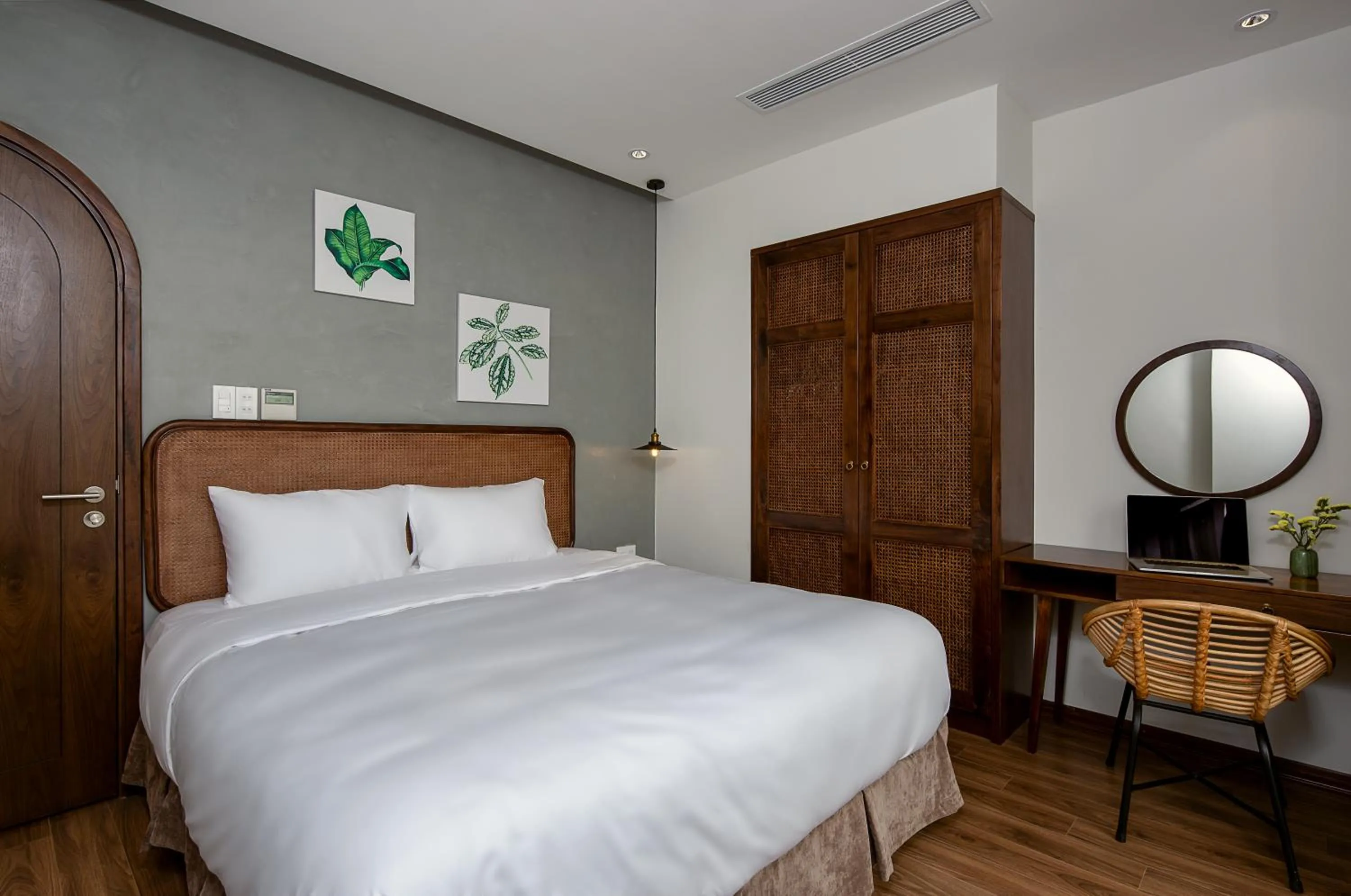 Bed in Tropical House Apartment Da Nang