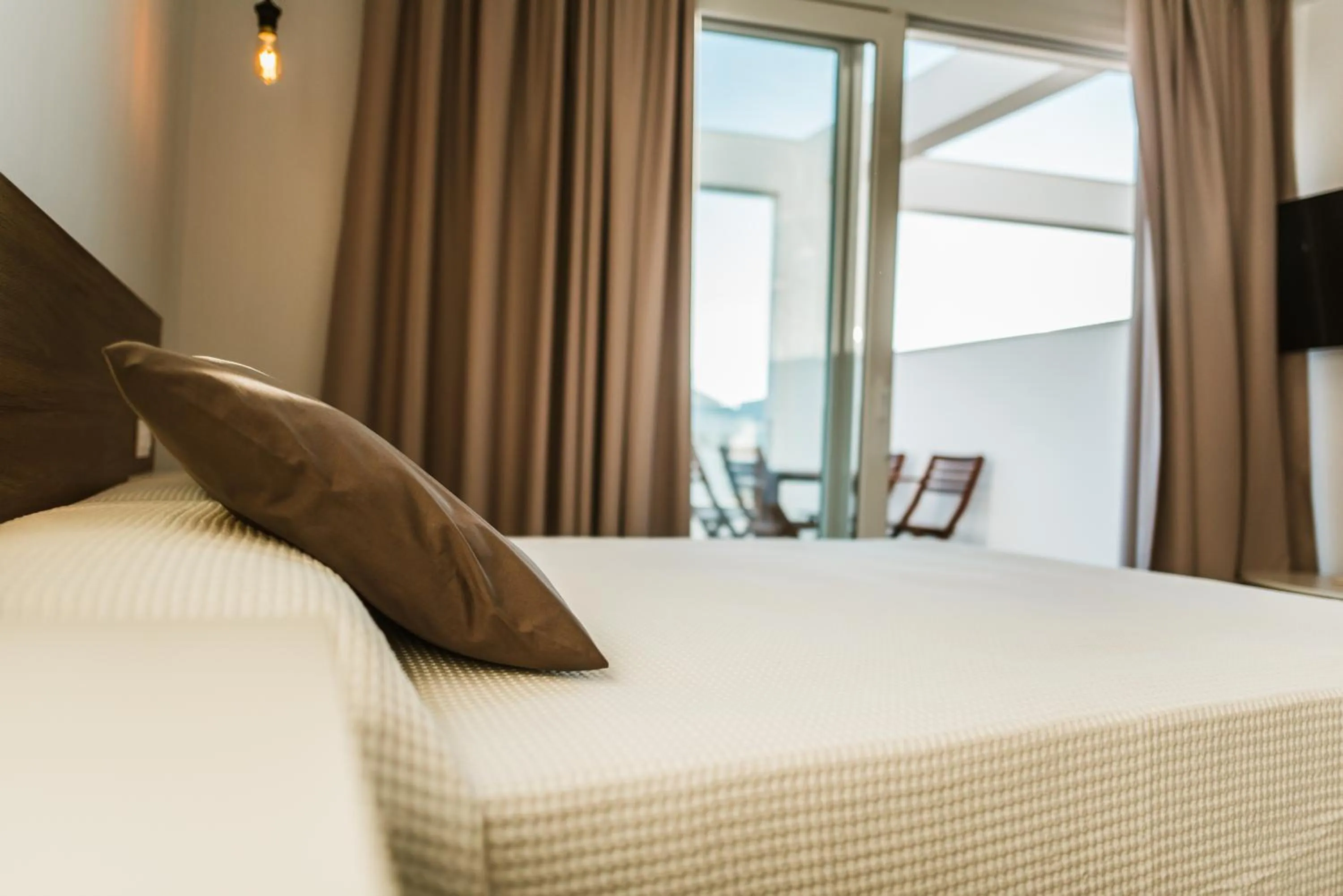 Balcony/Terrace, Bed in Apartamentos ZHR