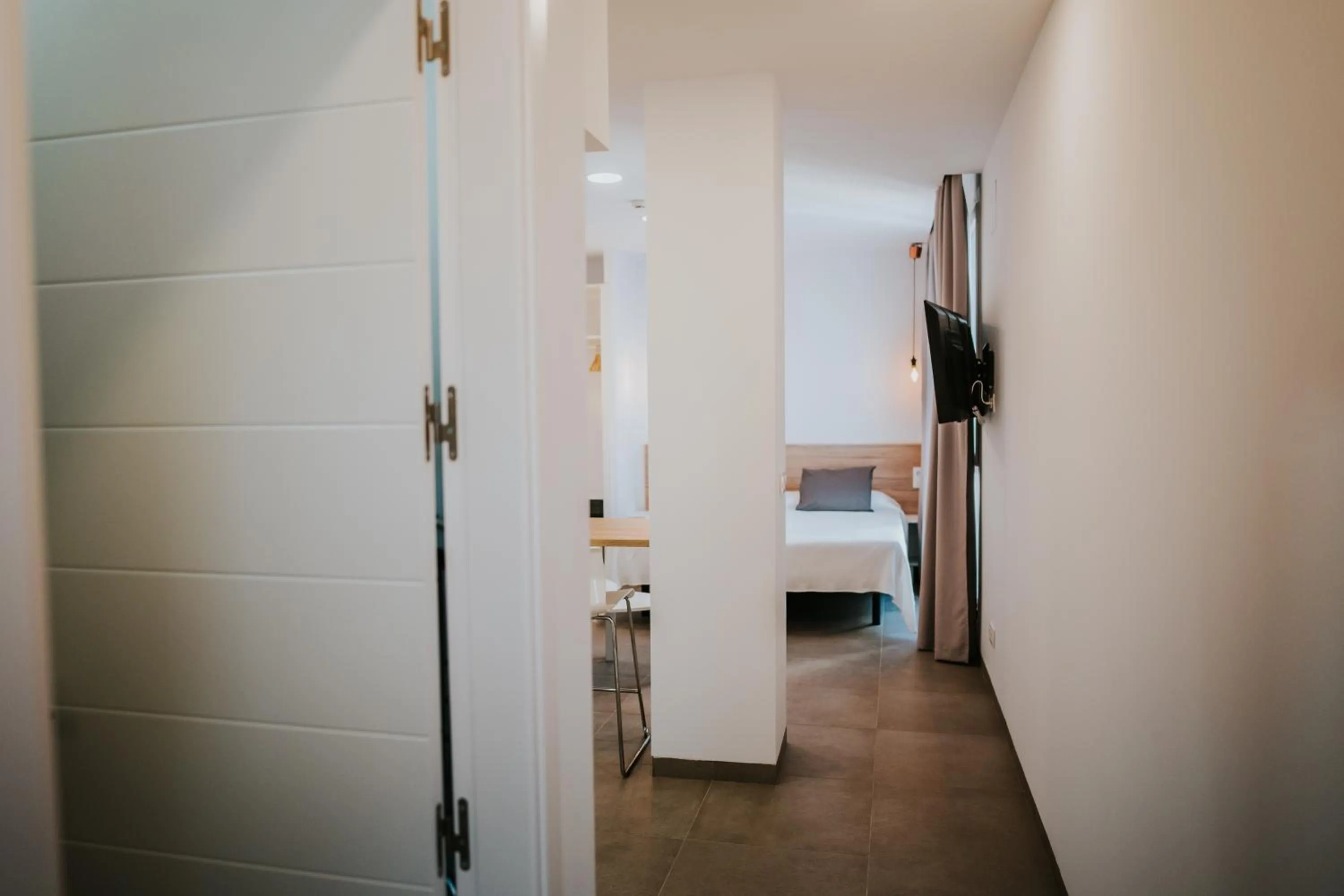 Living room, Bed in Apartamentos ZHR