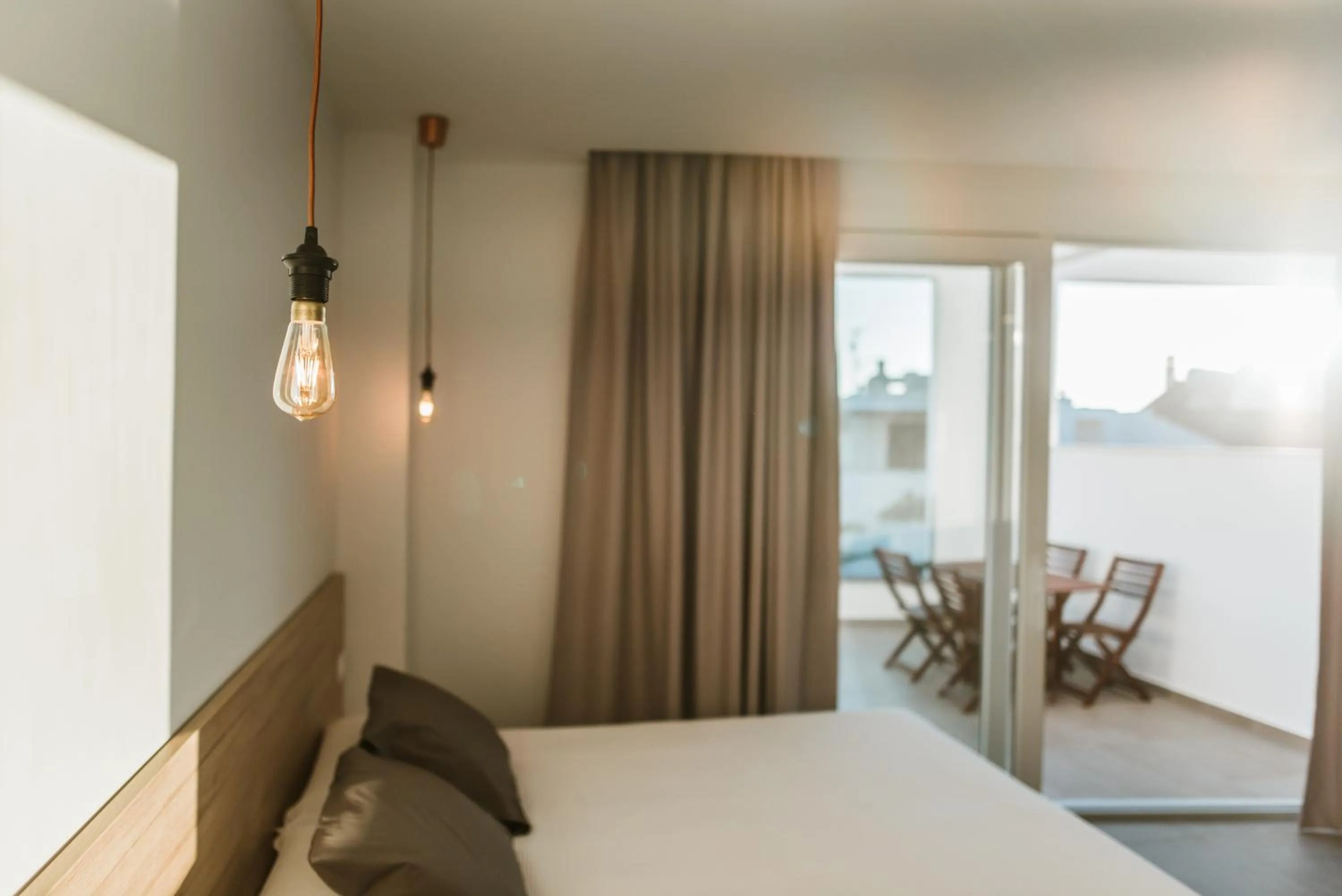 Balcony/Terrace, Bed in Apartamentos ZHR