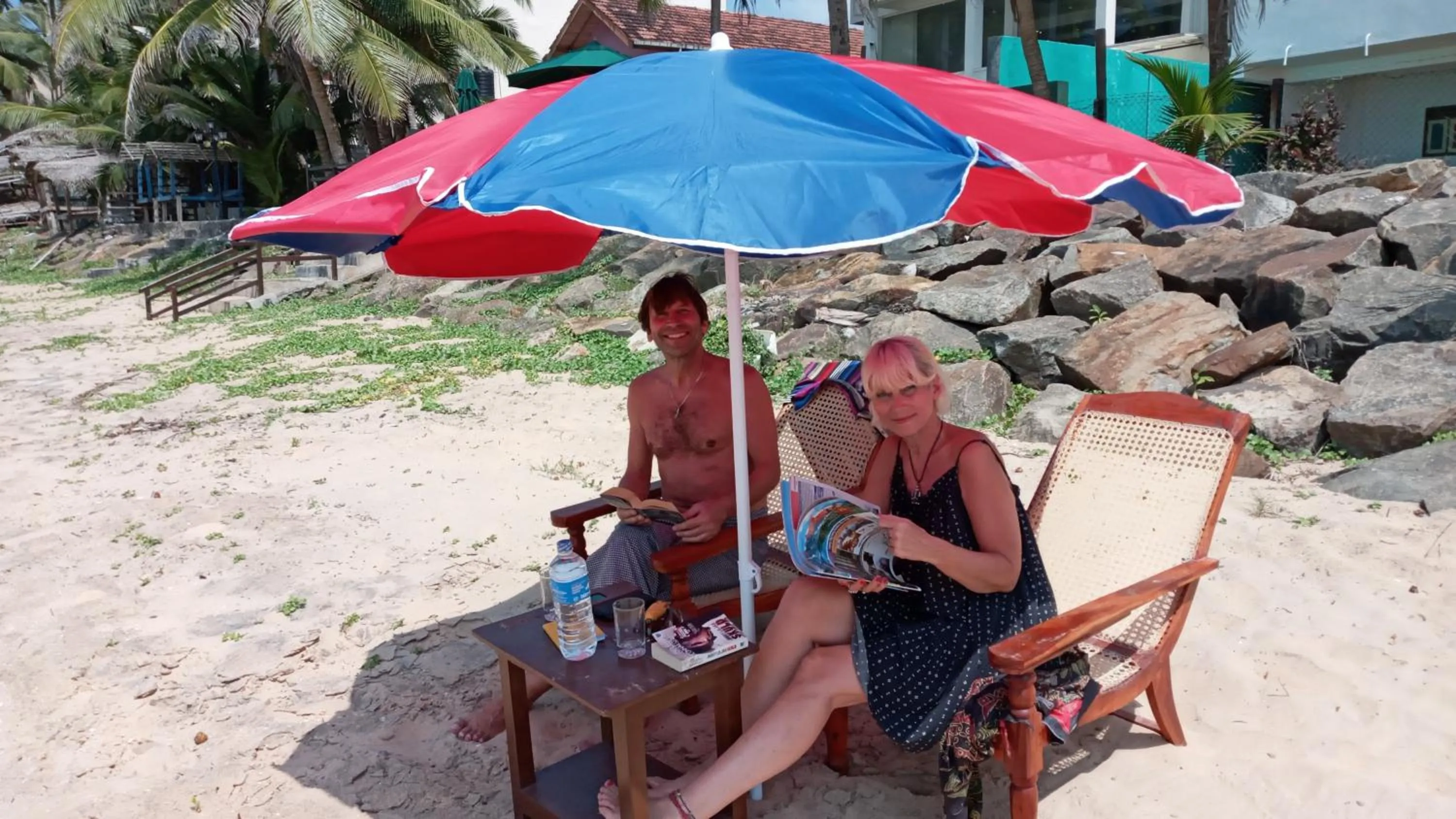 group of guests in New SeaSide Inn Hikkaduwa