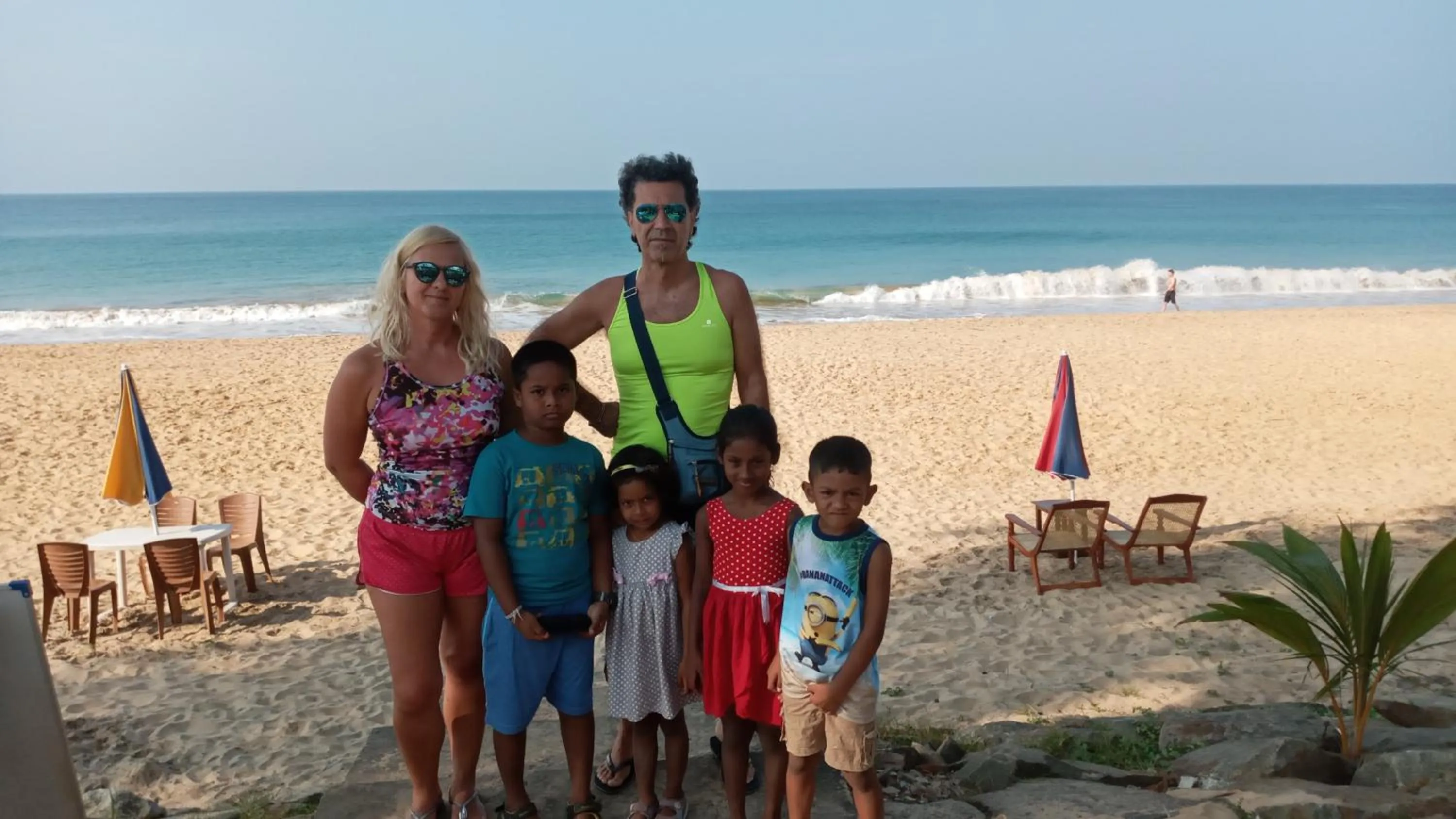 group of guests in New SeaSide Inn Hikkaduwa