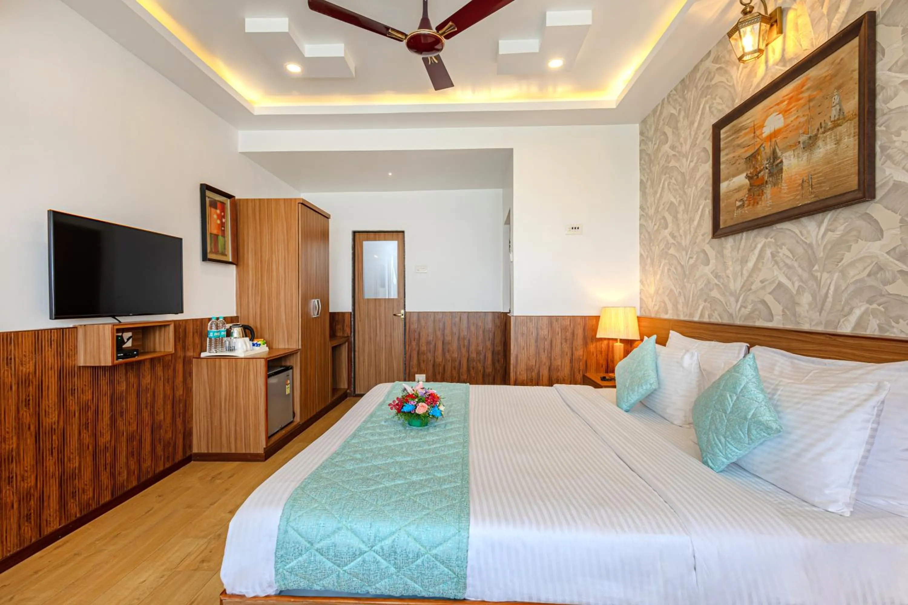Bed in Salcete Beach Resort