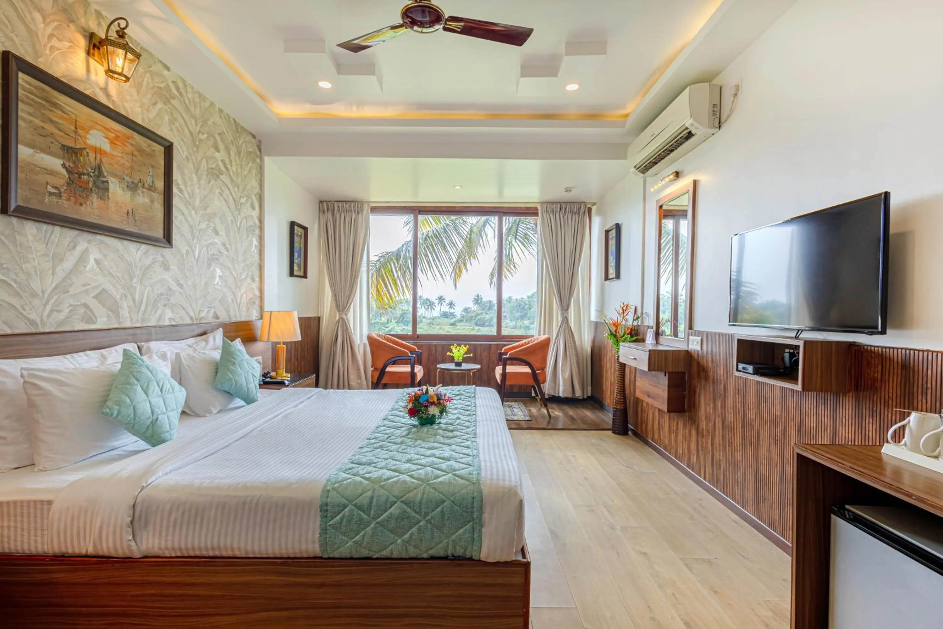 Bed in Salcete Beach Resort