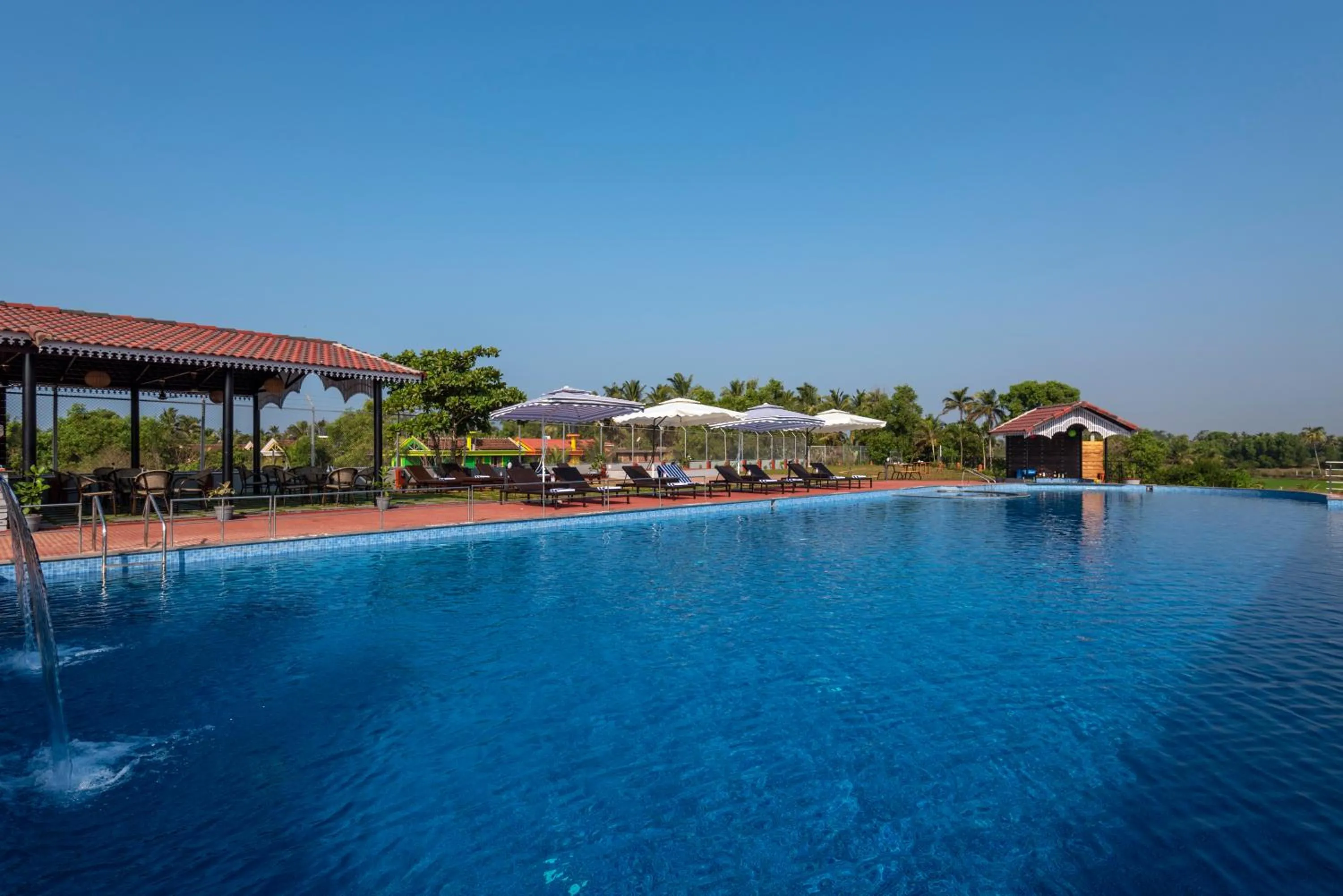 Pool view in Salcete Beach Resort