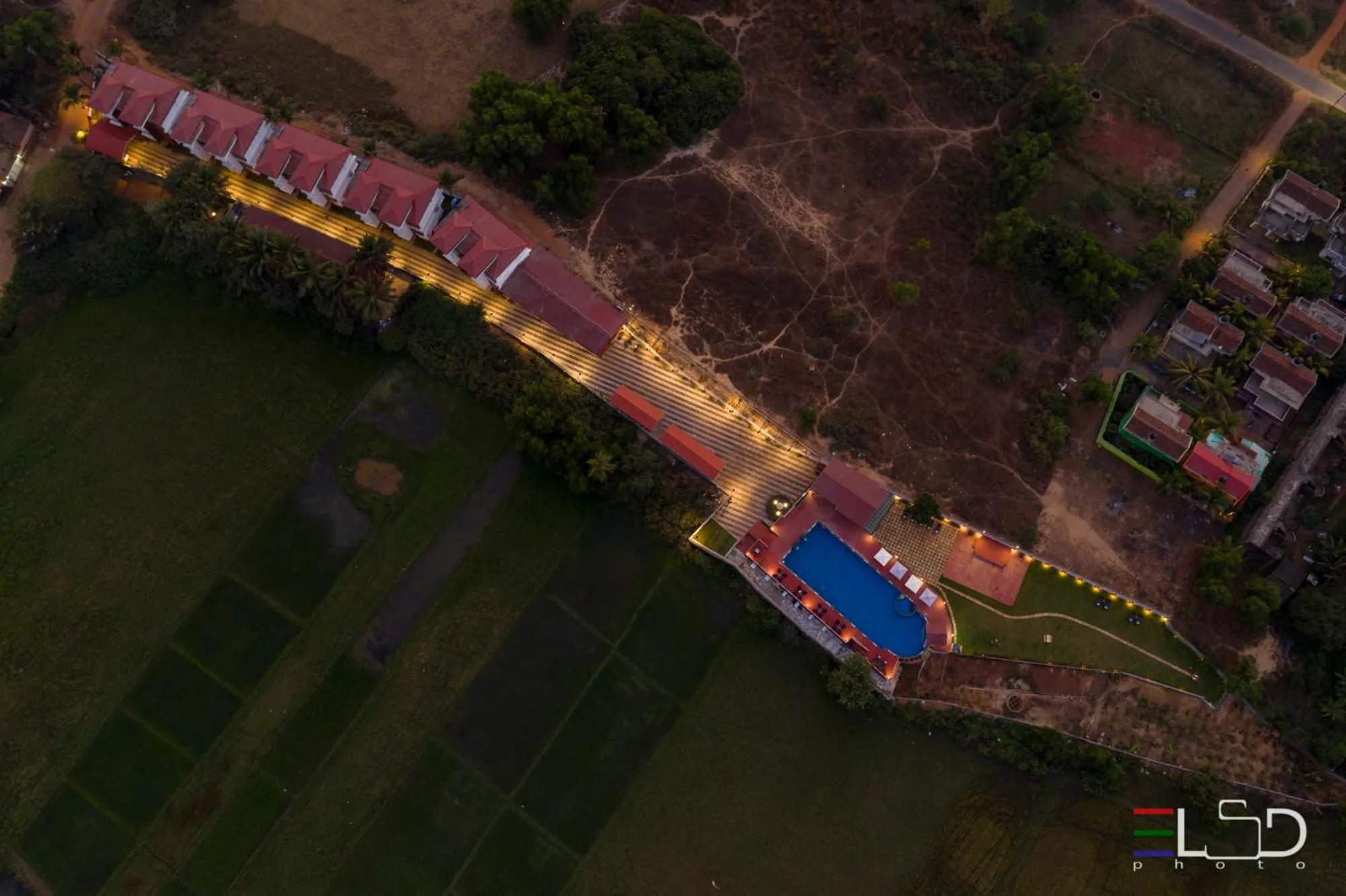 Bird's eye view in Salcete Beach Resort