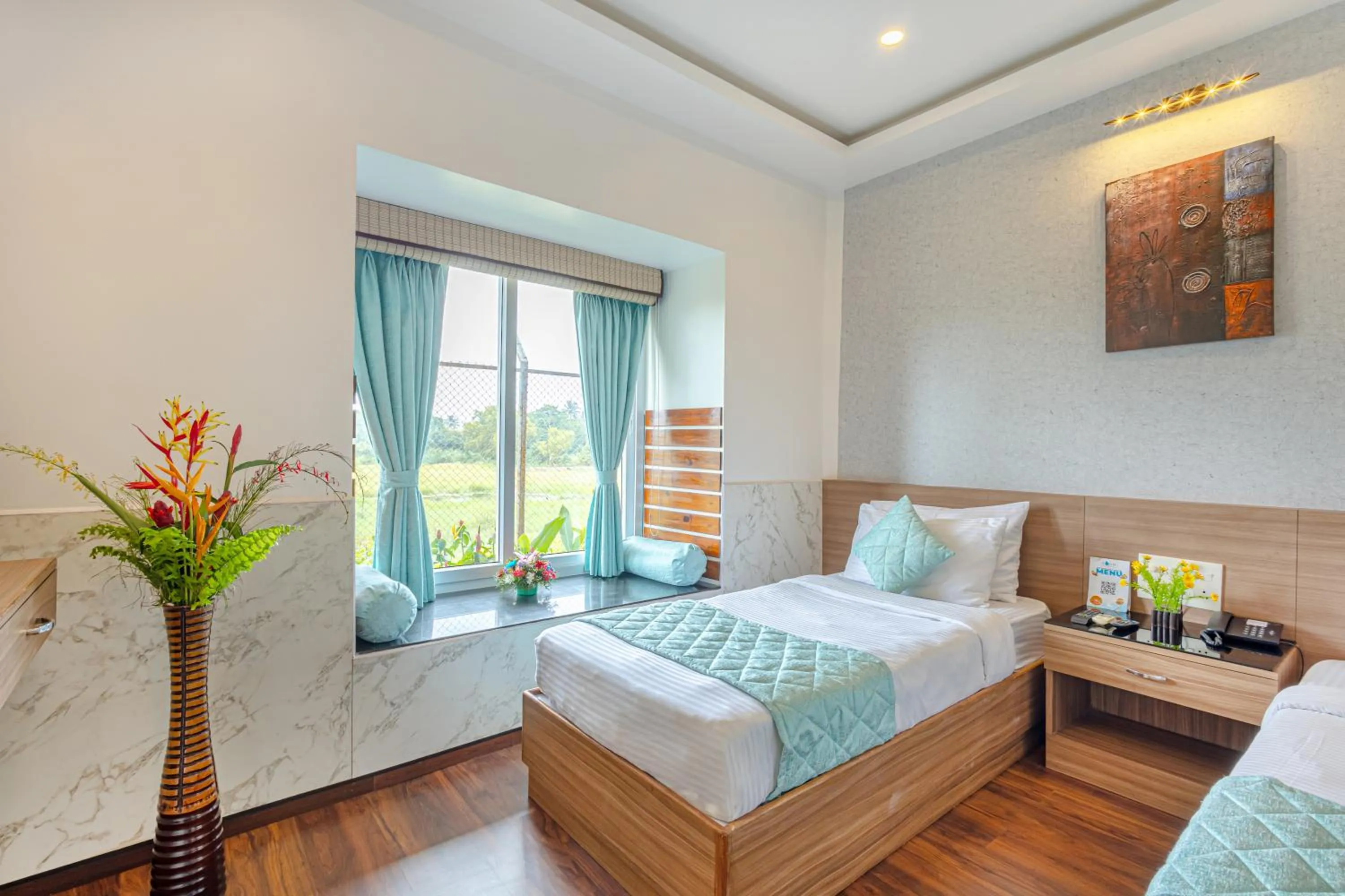 Bed in Salcete Beach Resort