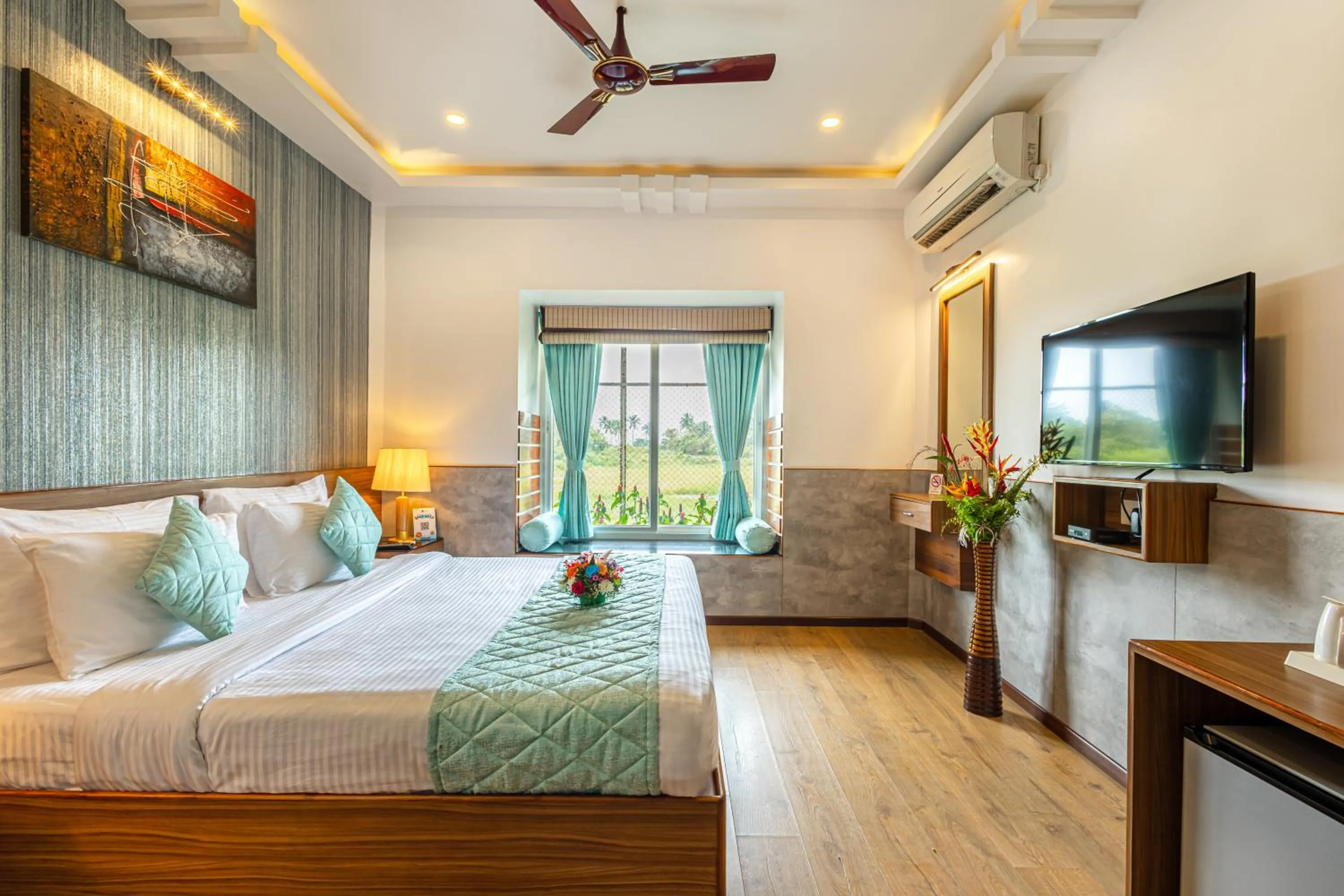 Bed in Salcete Beach Resort