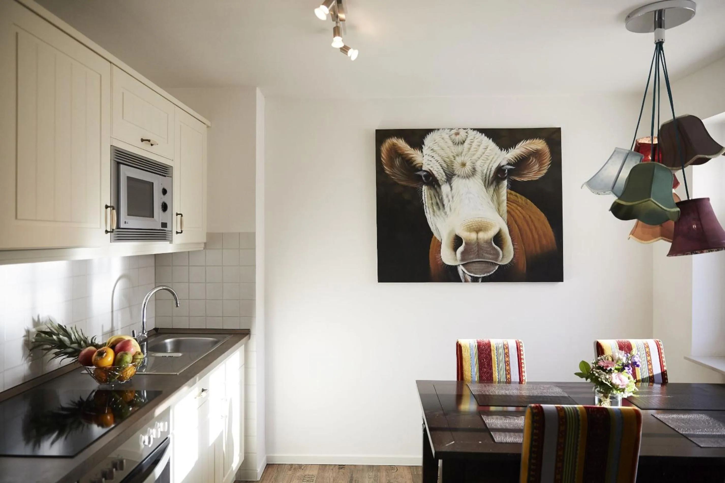 Kitchen or kitchenette in Aparthotel Bernstein